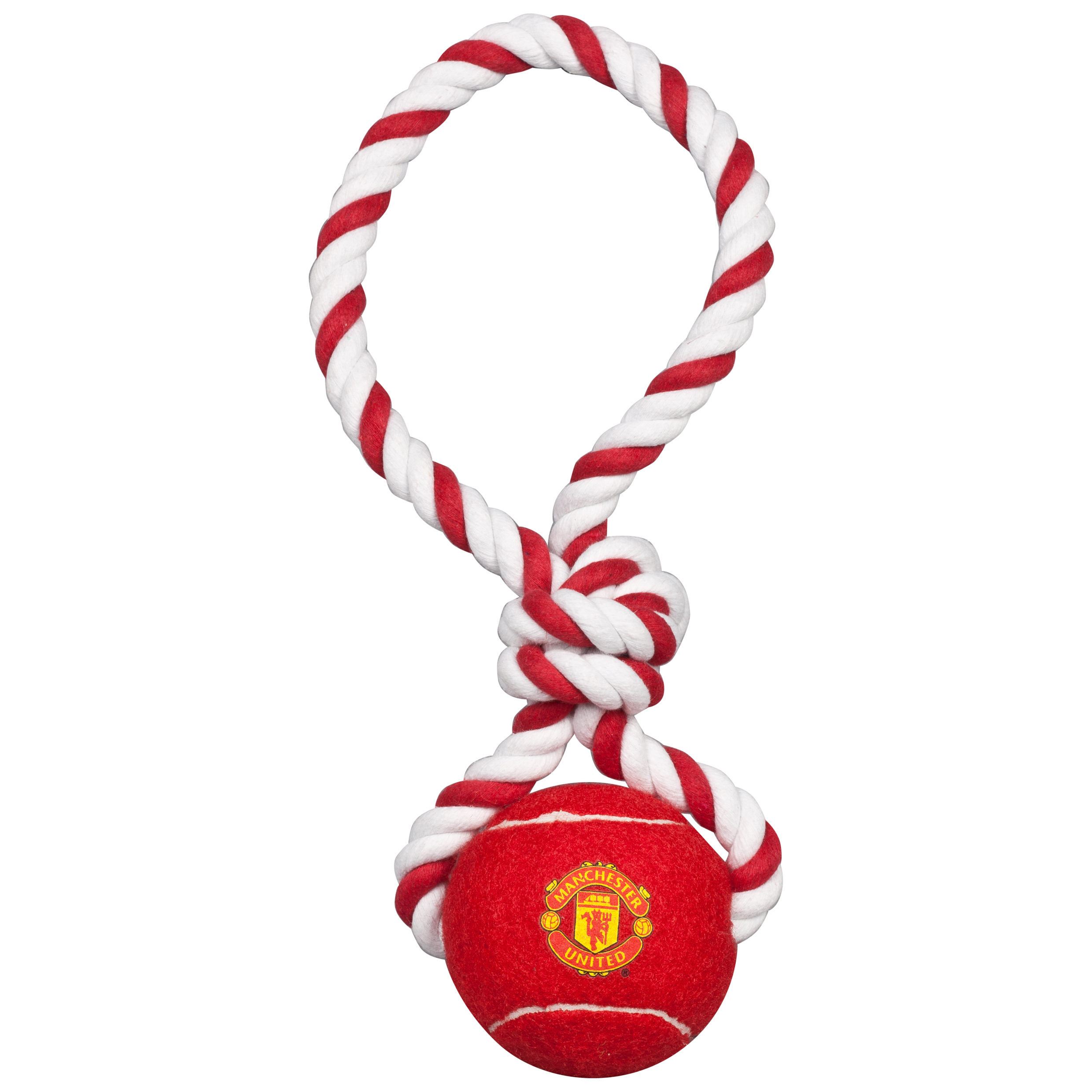 Manchester United Rope and Ball Tugger Dog Toy