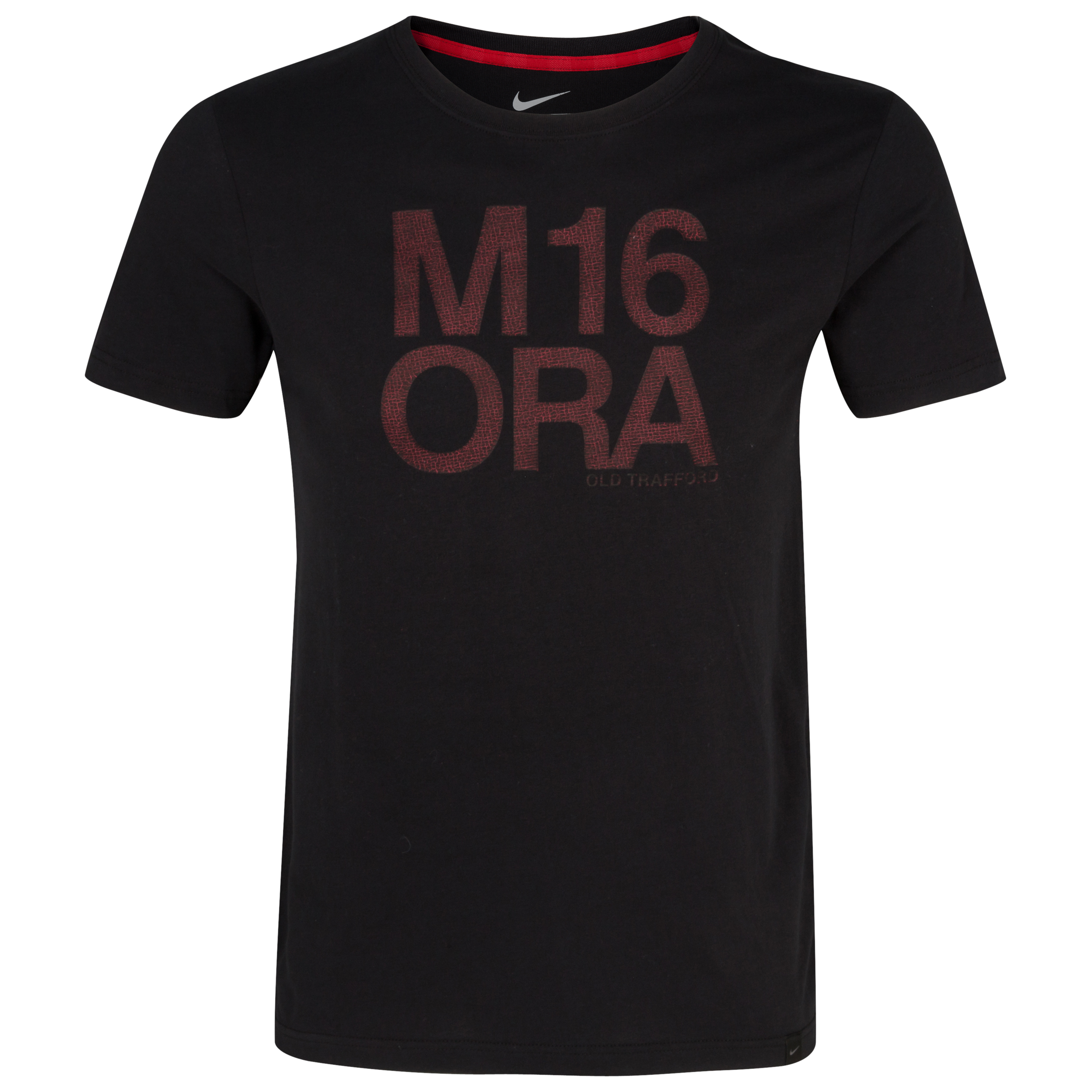 Manchester United Authentic T-Shirt - Black/Diablo Red