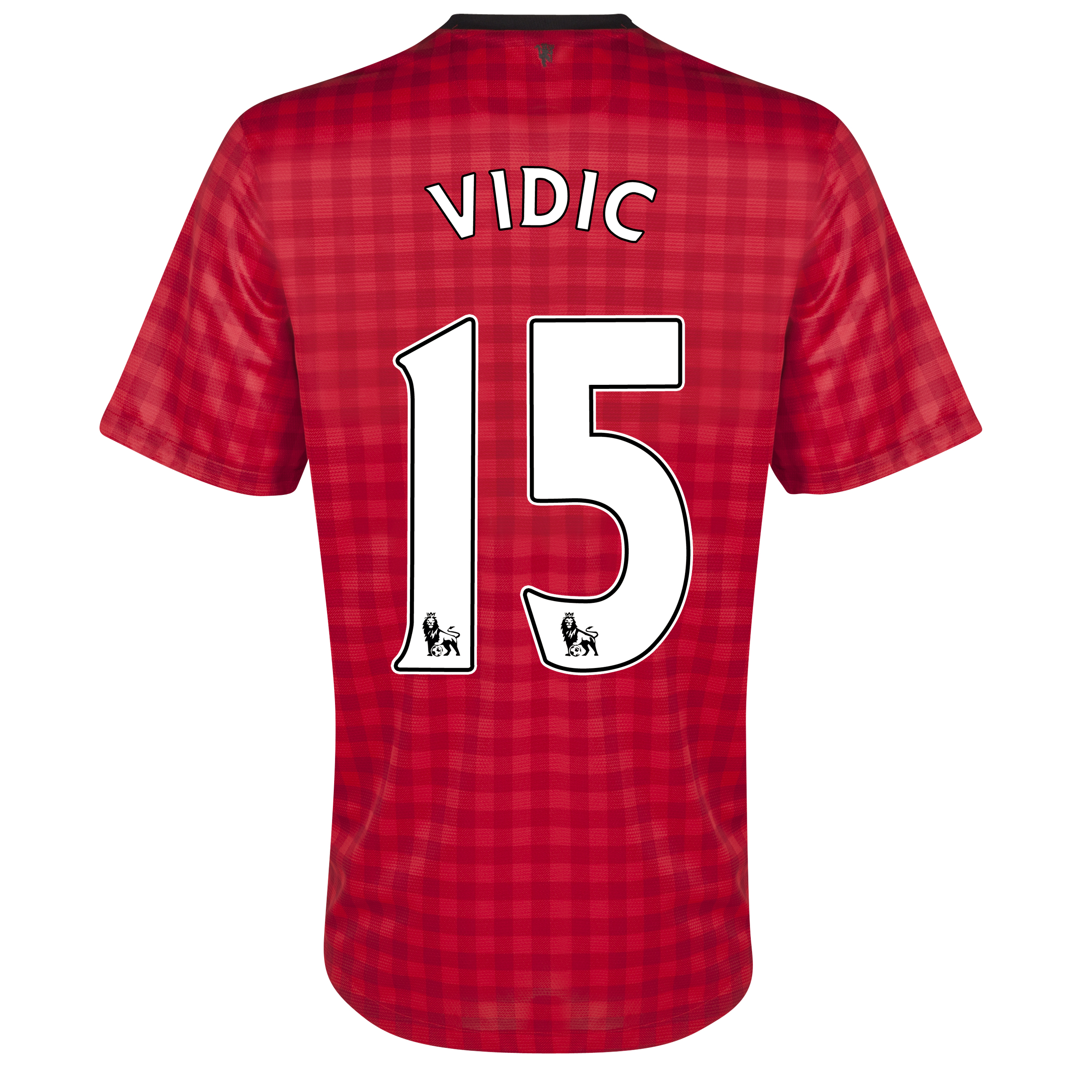 Manchester United Home Shirt 2012/13 with Vidic 15 printing