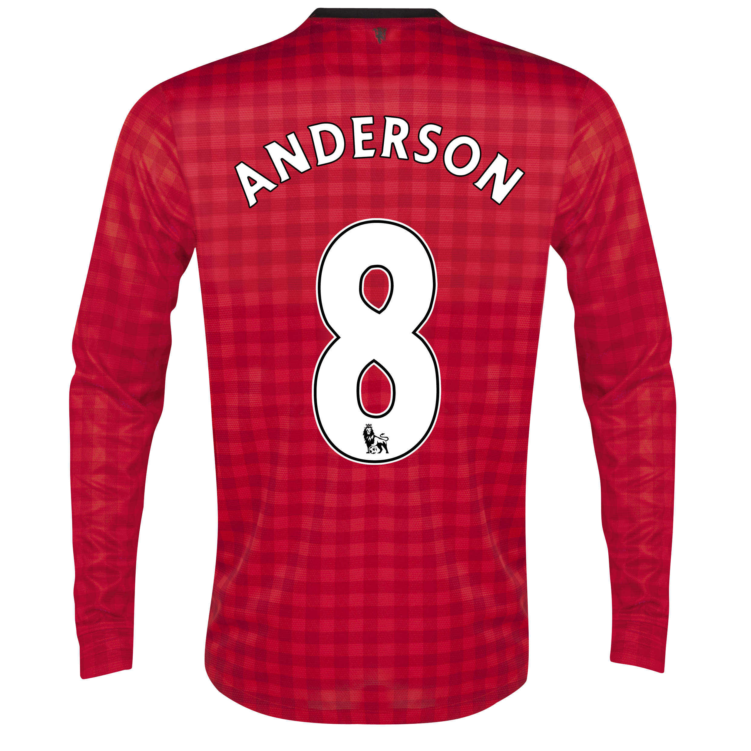 Manchester United Home Shirt 2012/13 - Long Sleeved with Anderson 8 printing