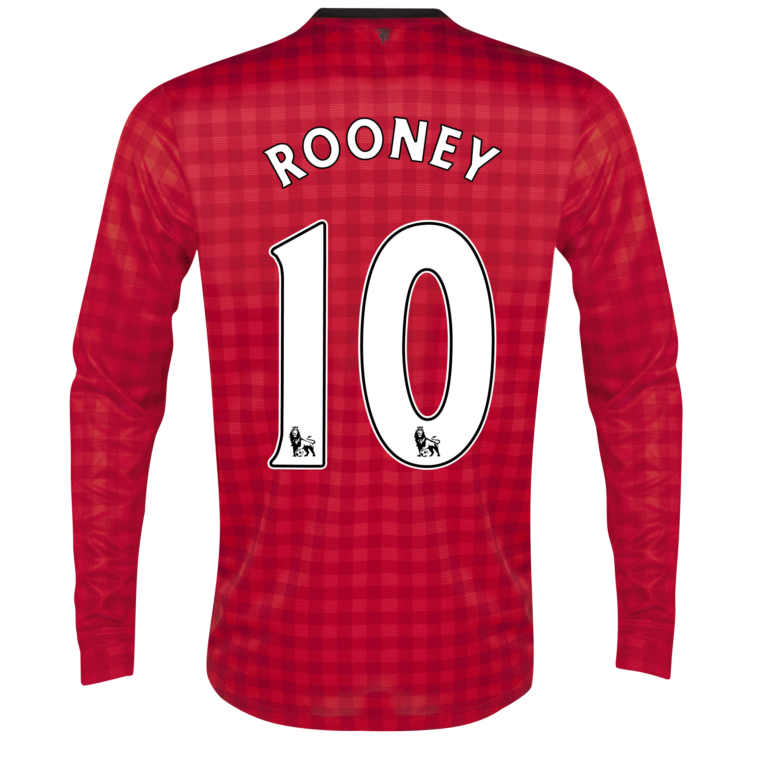 Manchester United Home Shirt 2012/13 - Long Sleeved with Rooney 10 printing