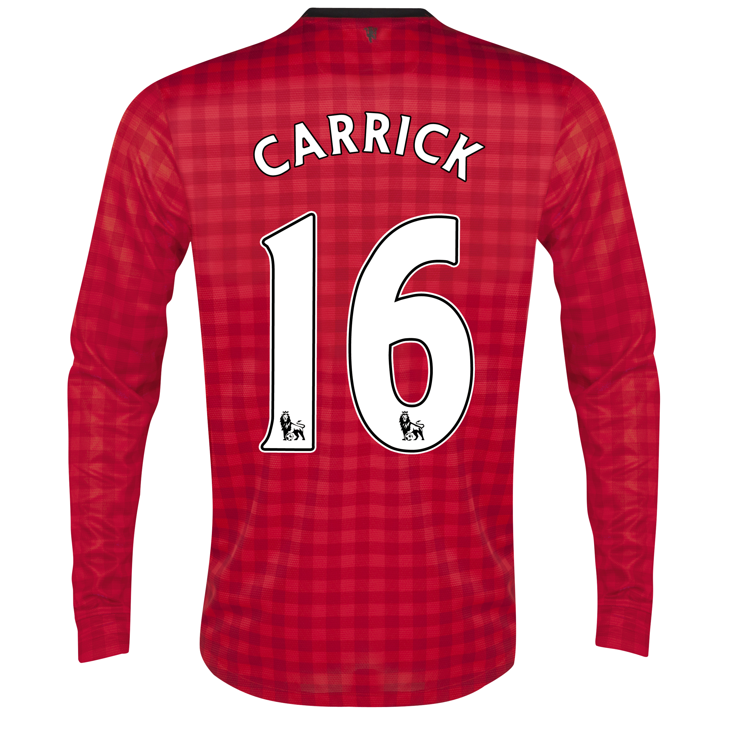 Manchester United Home Shirt 2012/13 - Long Sleeved with Carrick 16 printing