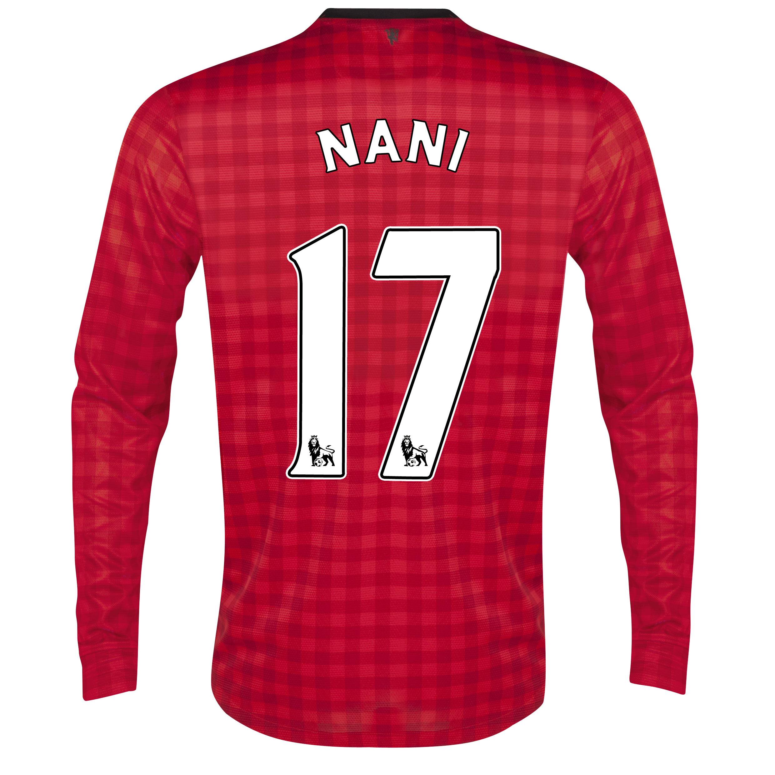 Manchester United Home Shirt 2012/13 - Long Sleeved with Nani 17 printing