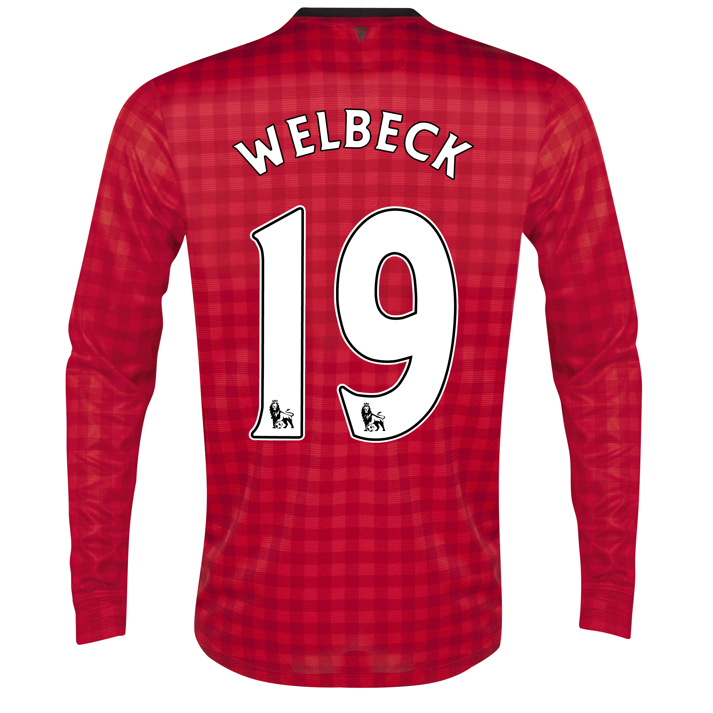 Manchester United Home Shirt 2012/13 - Long Sleeved with Welbeck 19 printing