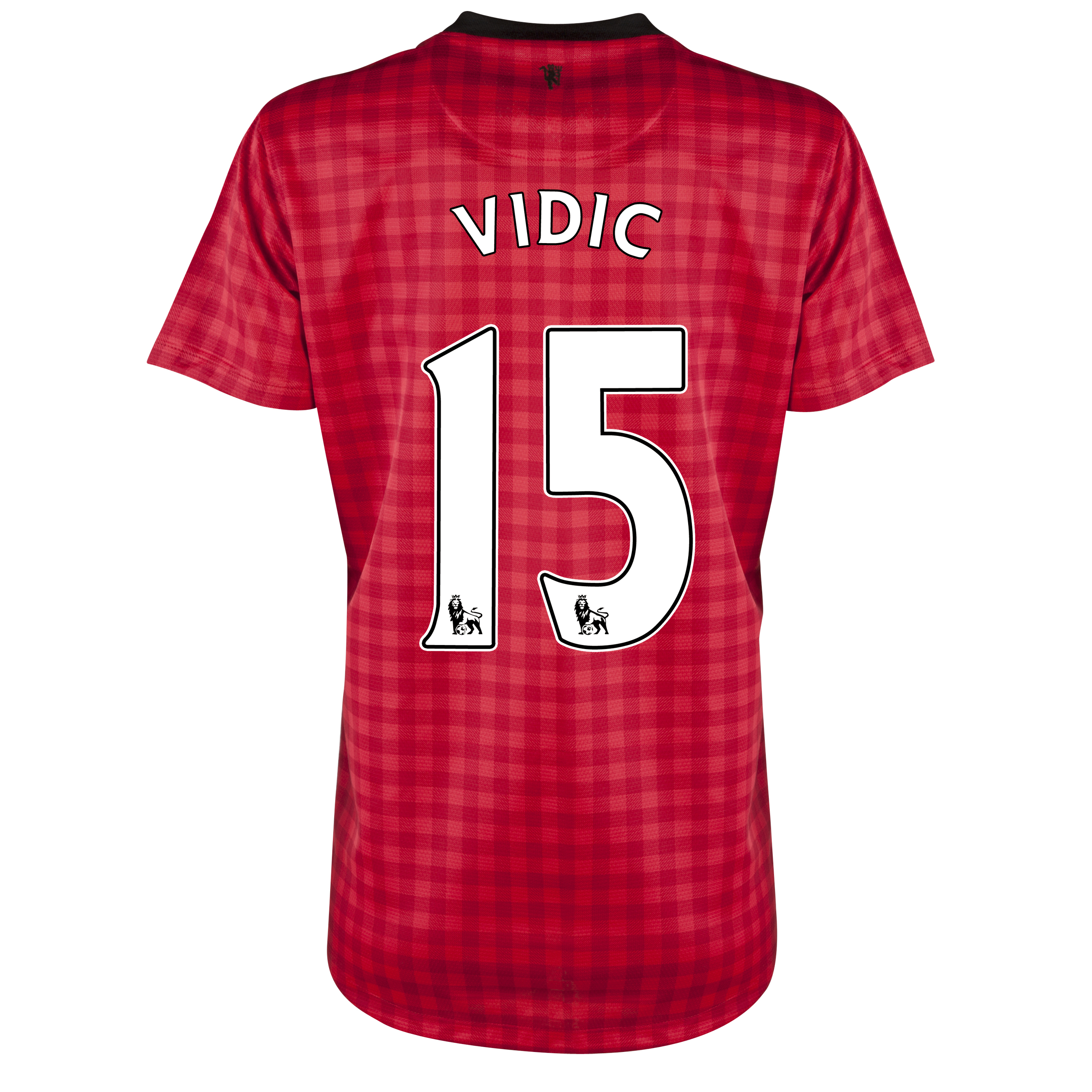 Manchester United Home Shirt 2012/13 - Womens with Vidic 15 printing