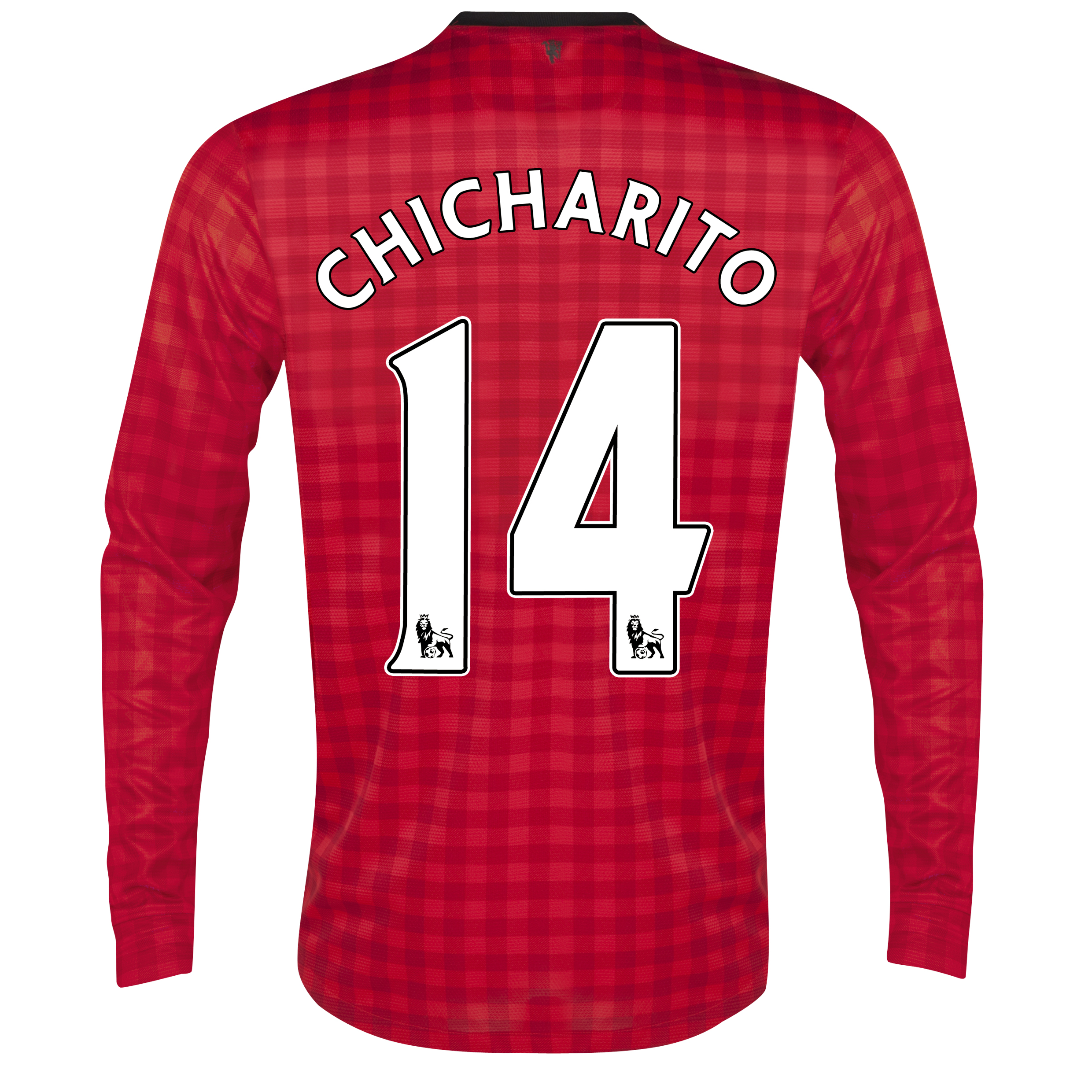 Manchester United Home Shirt 2012/13 - Long Sleeved  - Kids with Chicharito 14 printing