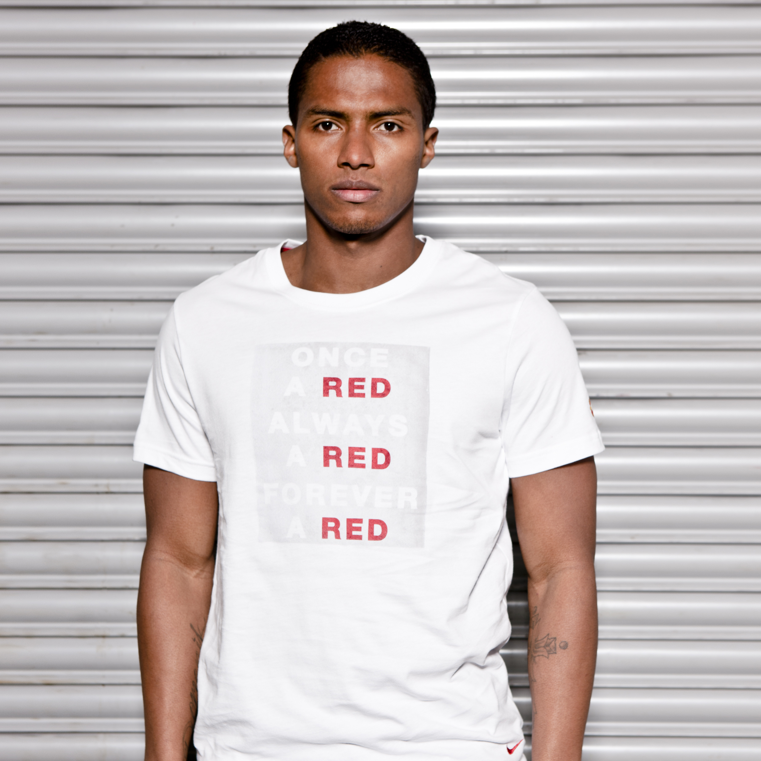 Manchester United Core T-Shirt - White/Diablo Red