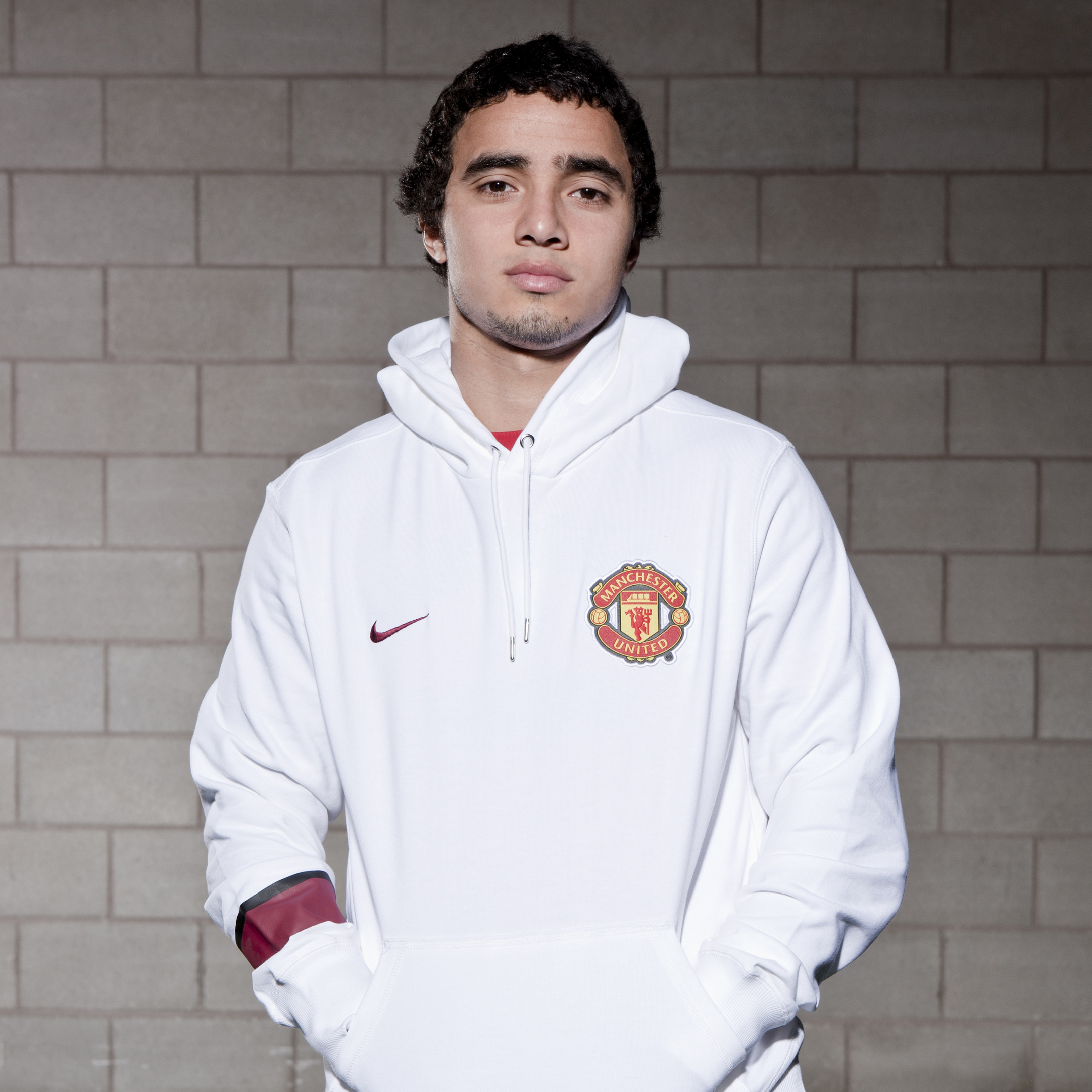 Manchester United Core Hoodie - White/White/Team Red