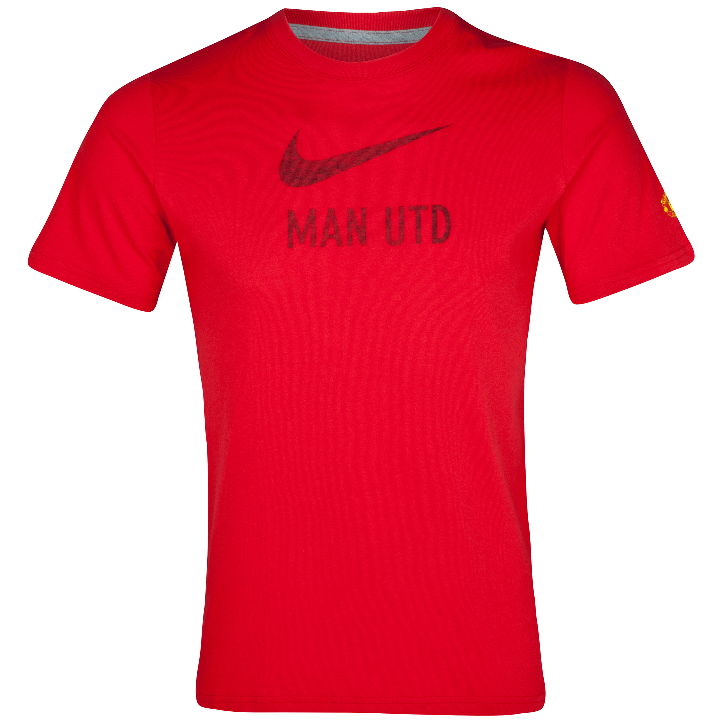 Manchester United Basic T-Shirt - Diablo Red/Dk Grey Heather - Kids