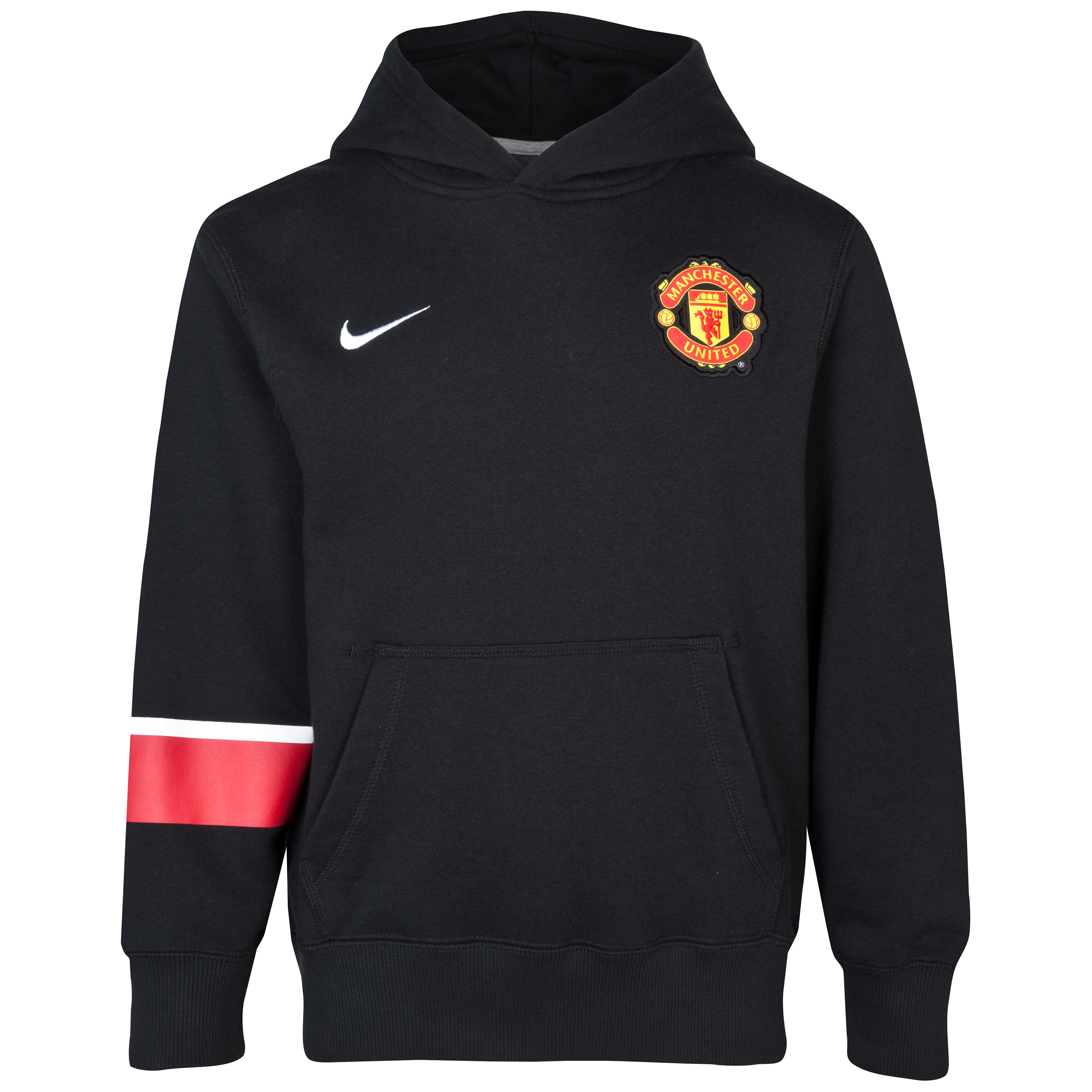 Manchester United Core Hoodie - Kids - Black/Black/White