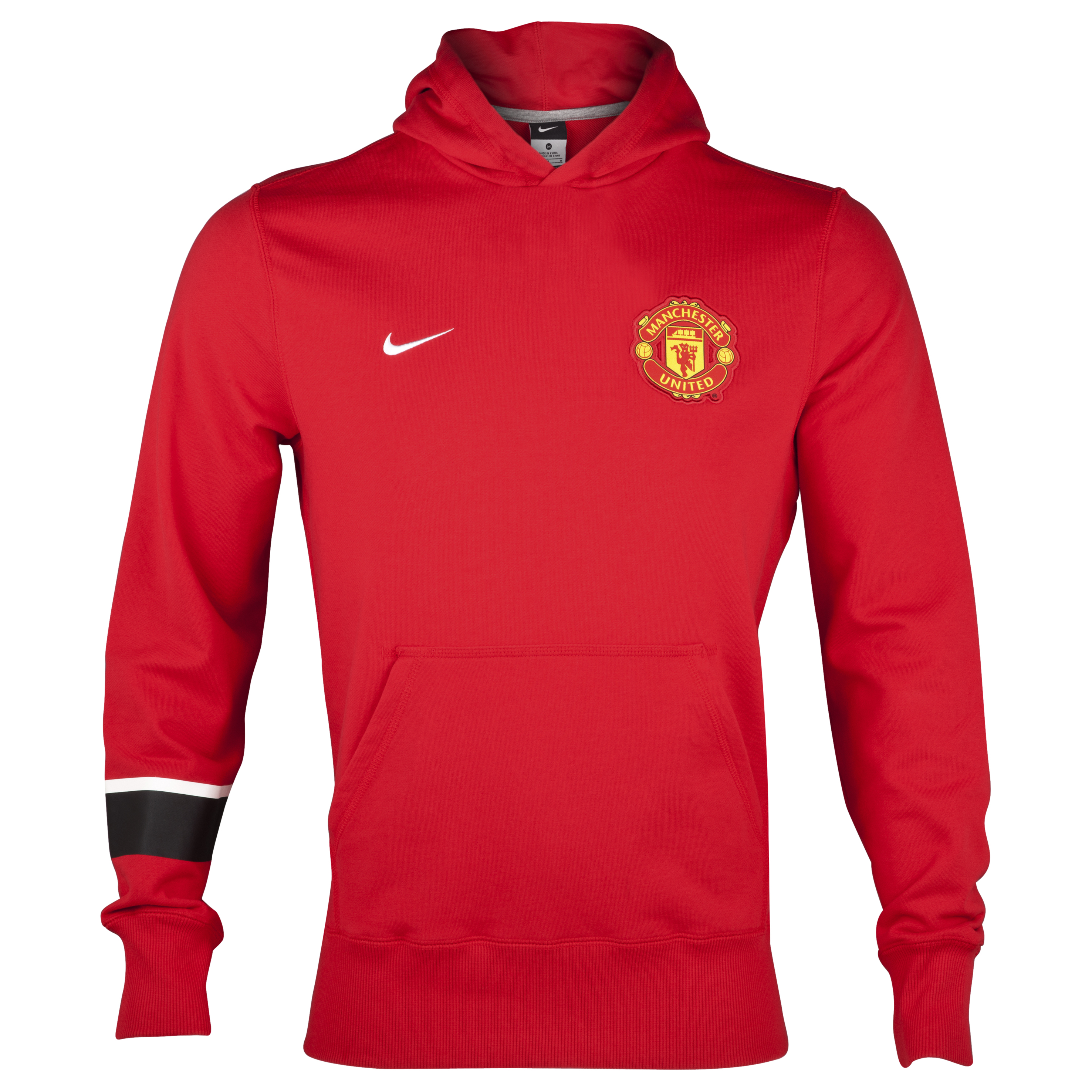 Manchester United Core Hoodie - Diablo Red/Diablo Red/White - Kids