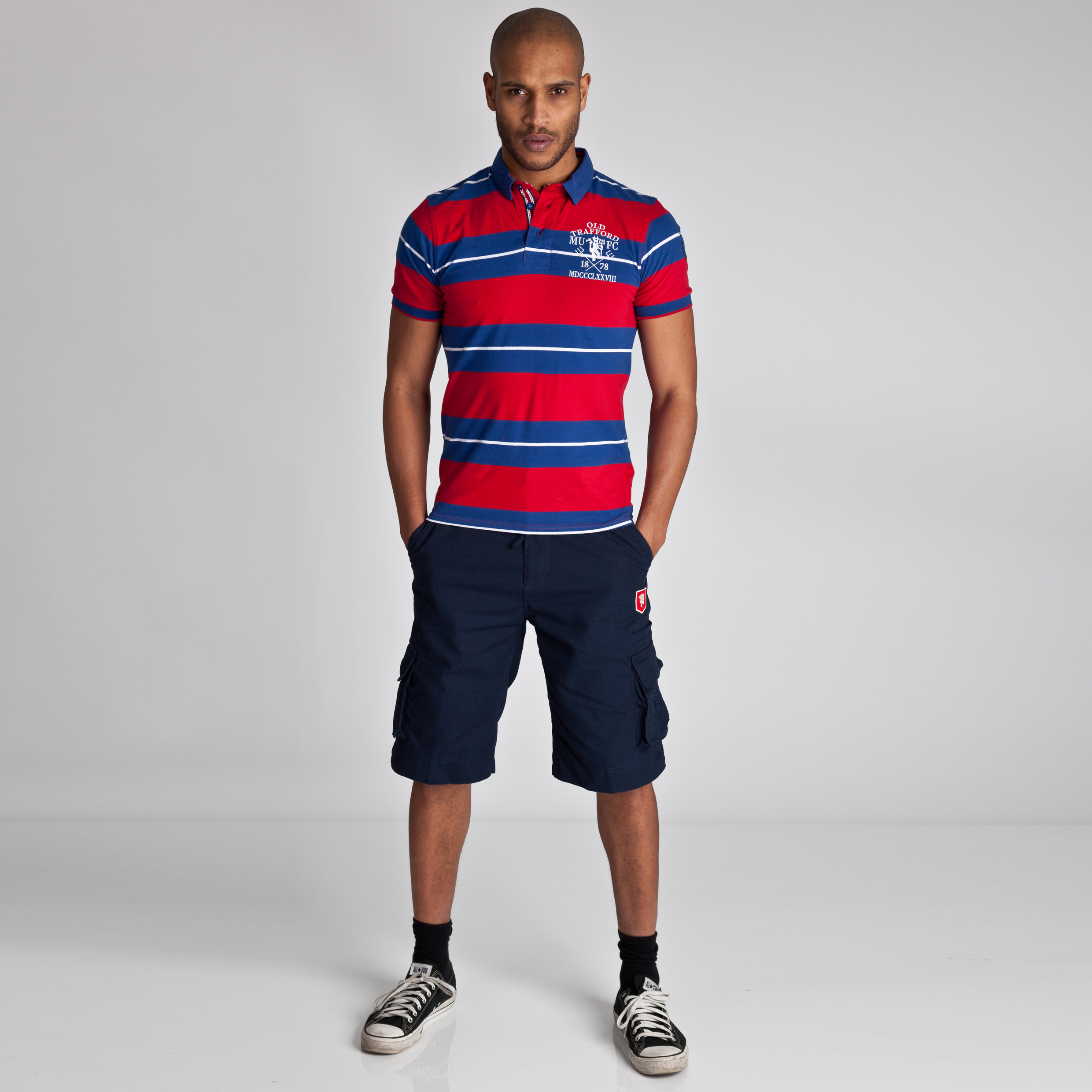 Manchester United Heritage Cargo Shorts - OT Navy - Mens