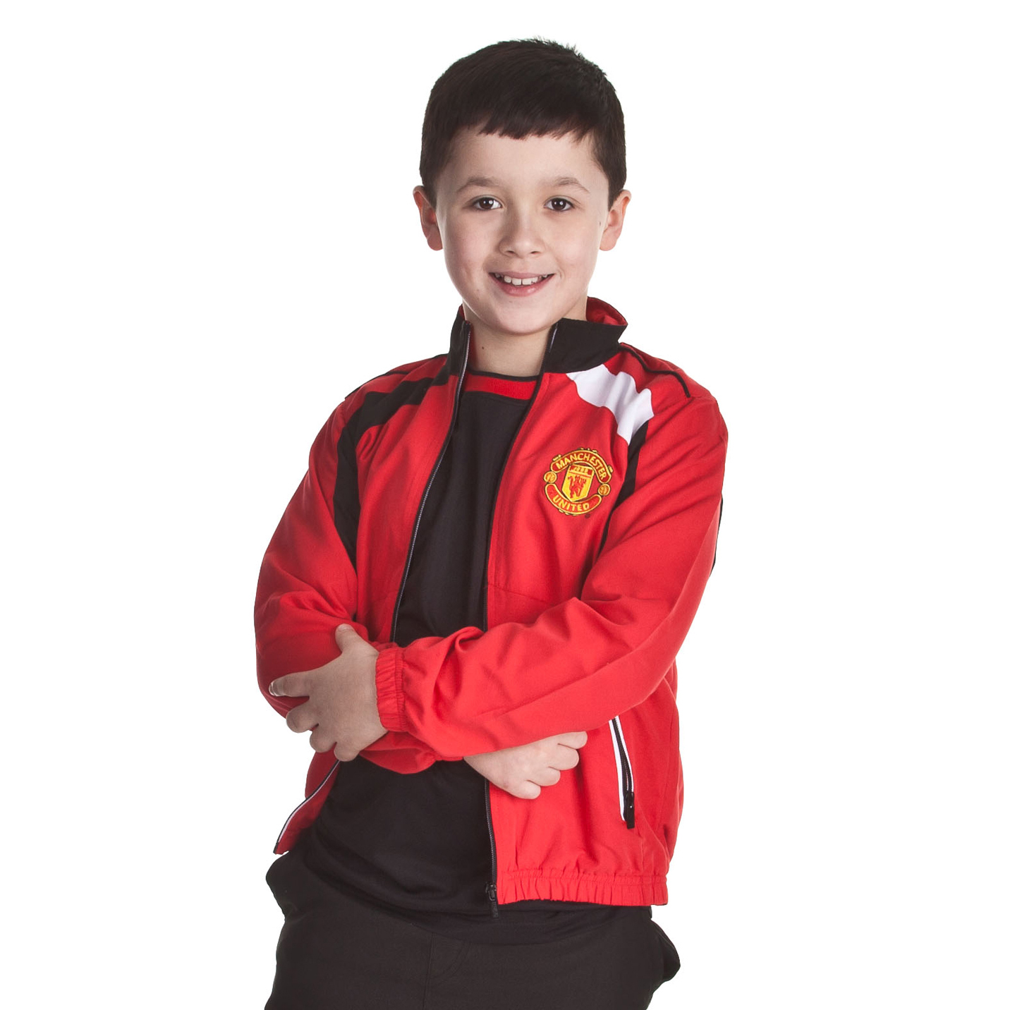 Manchester United Woven Track Jacket - OT Red - Older Boys