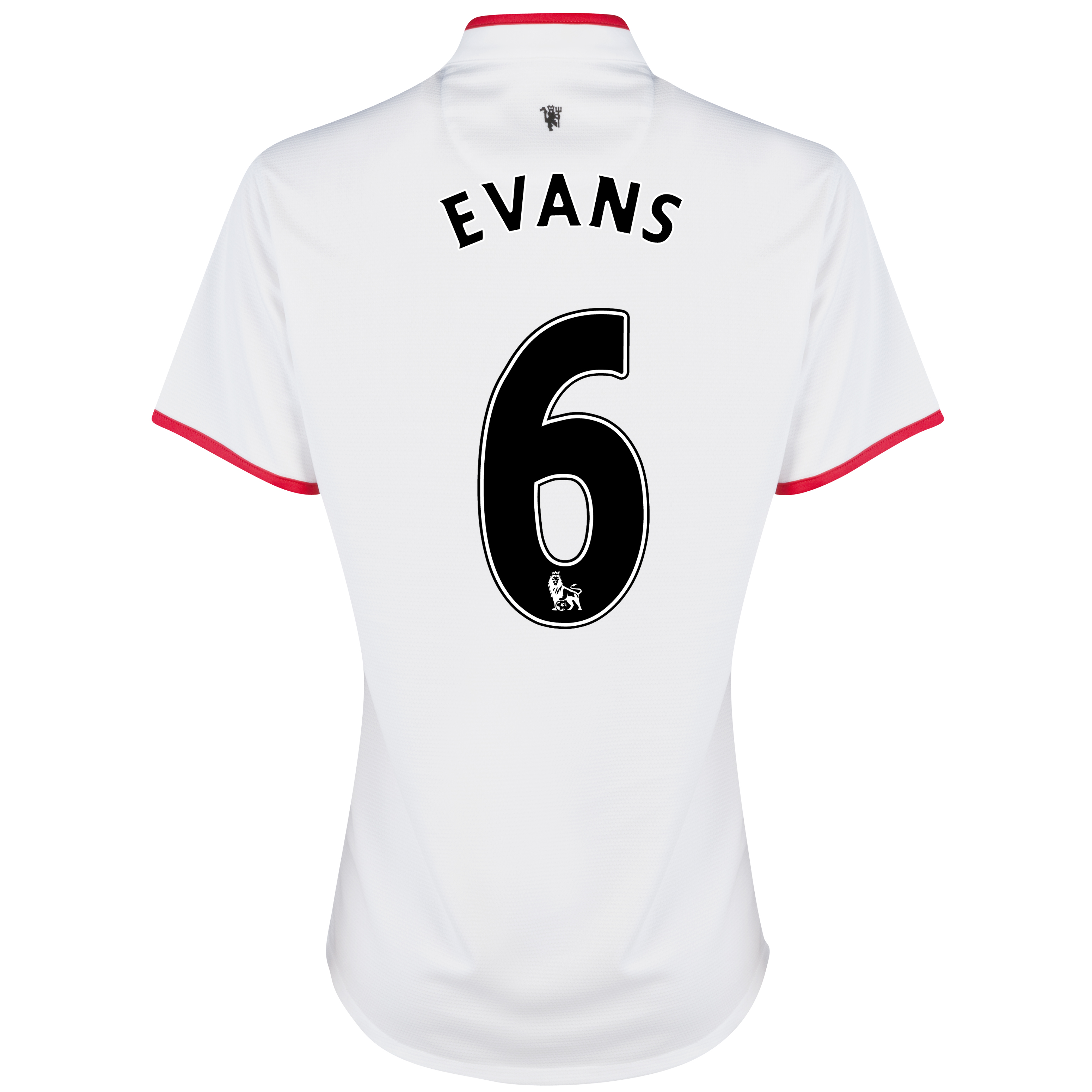 Manchester United Away Shirt 2012/13 - Womens with Evans 6 printing