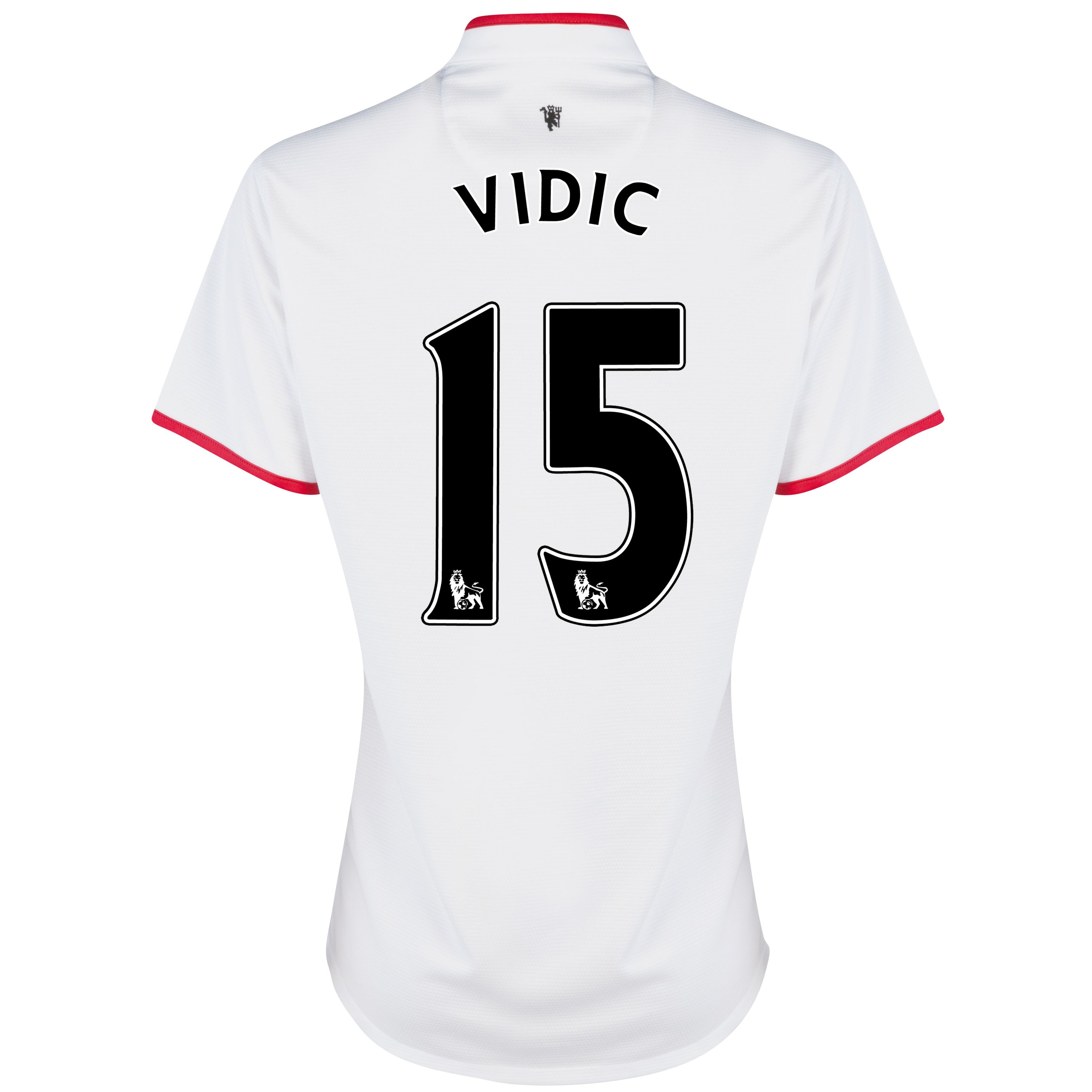 Manchester United Away Shirt 2012/13 - Womens with Vidic 15 printing