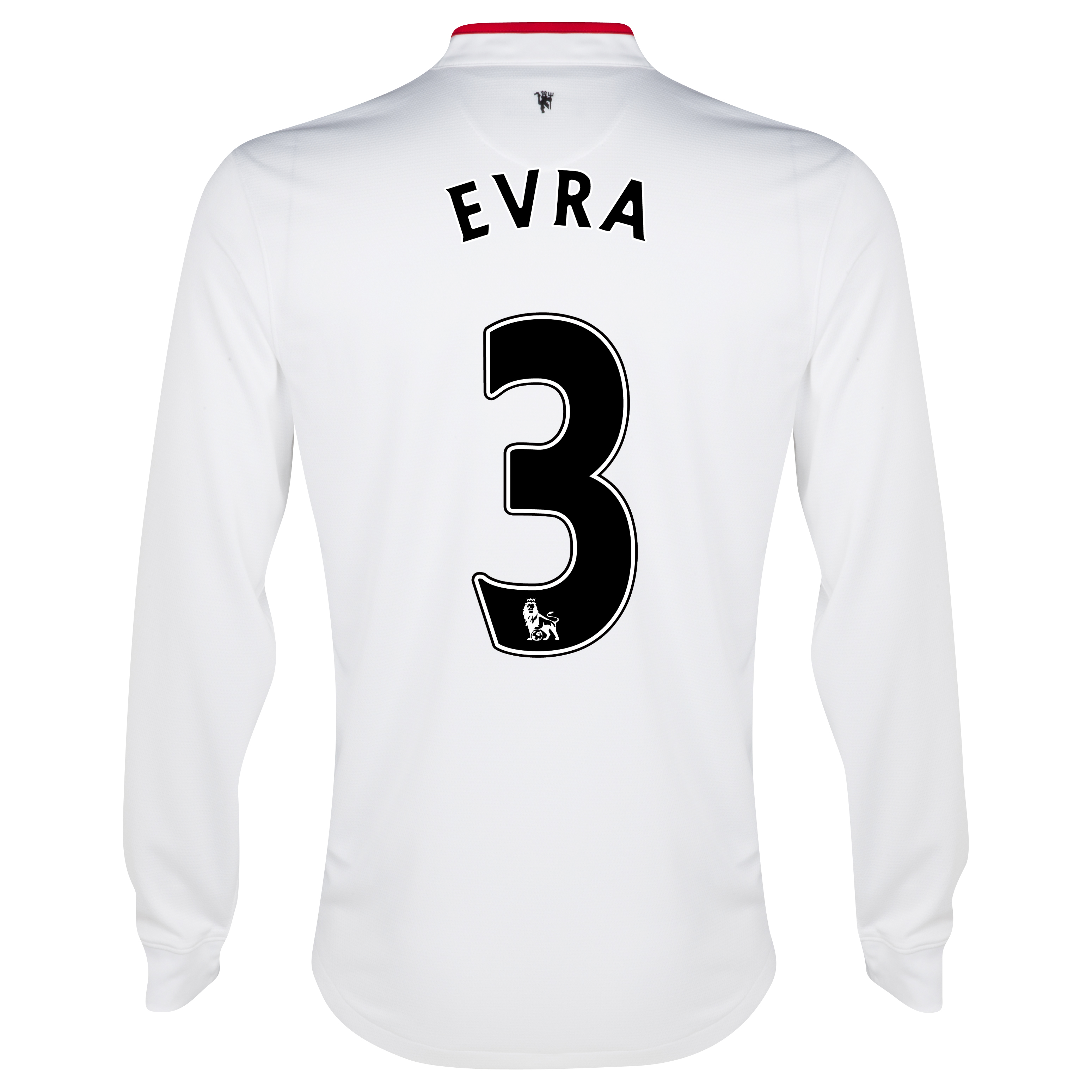 Manchester United Away Shirt 2012/13 - Long Sleeved - Kids with Evra 3 printing