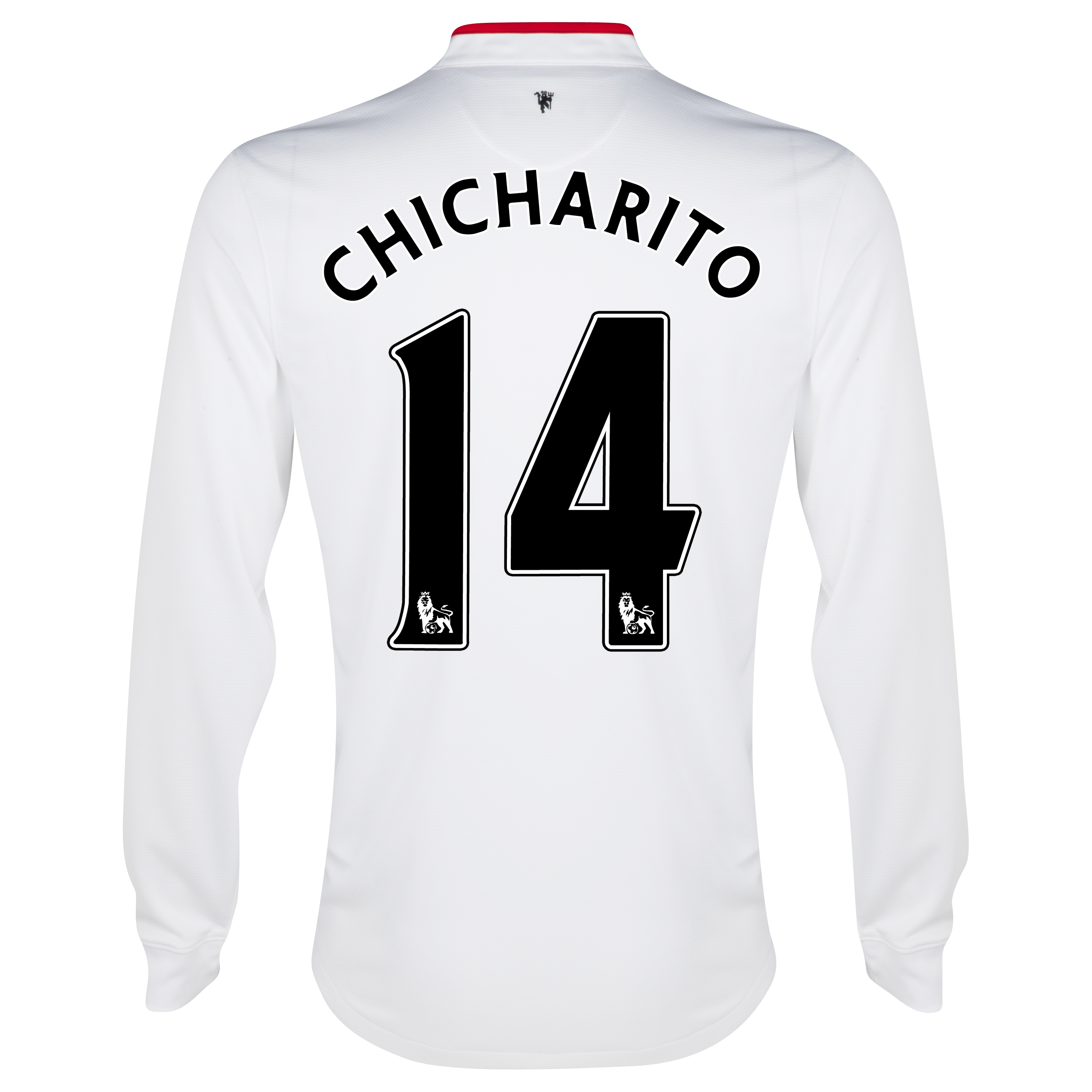 Manchester United Away Shirt 2012/13 - Long Sleeved - Kids with Chicharito 14 printing