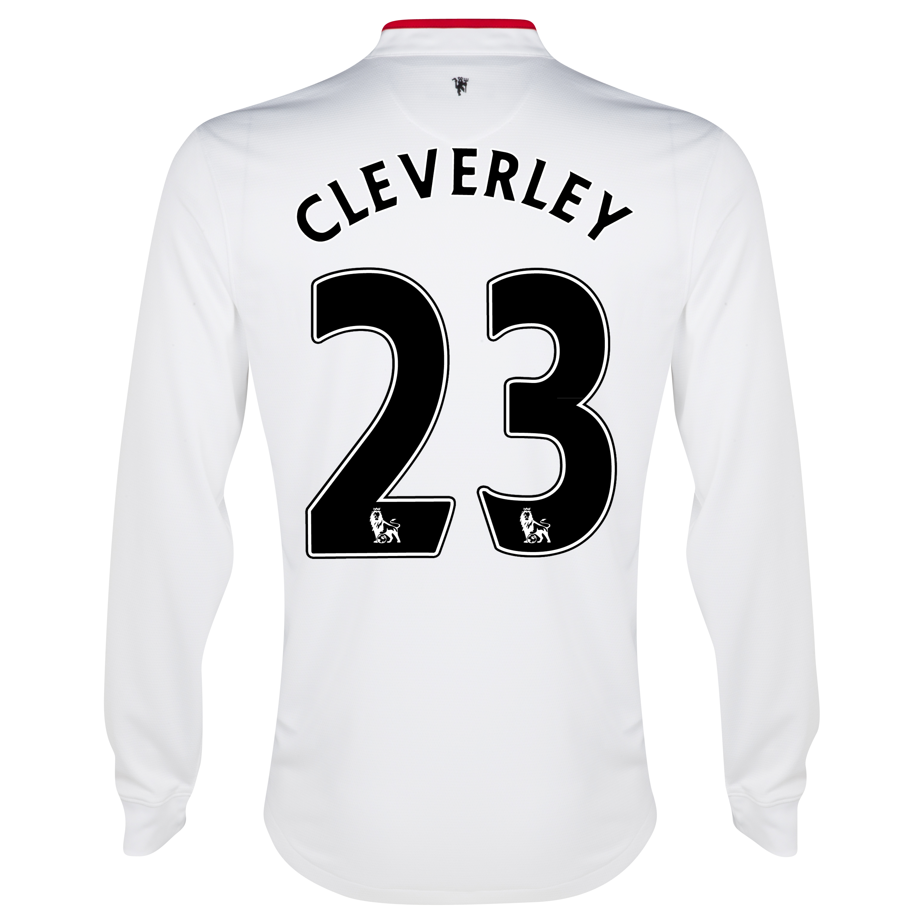 Manchester United Away Shirt 2012/13 - Long Sleeved - Kids with Cleverley 23 printing