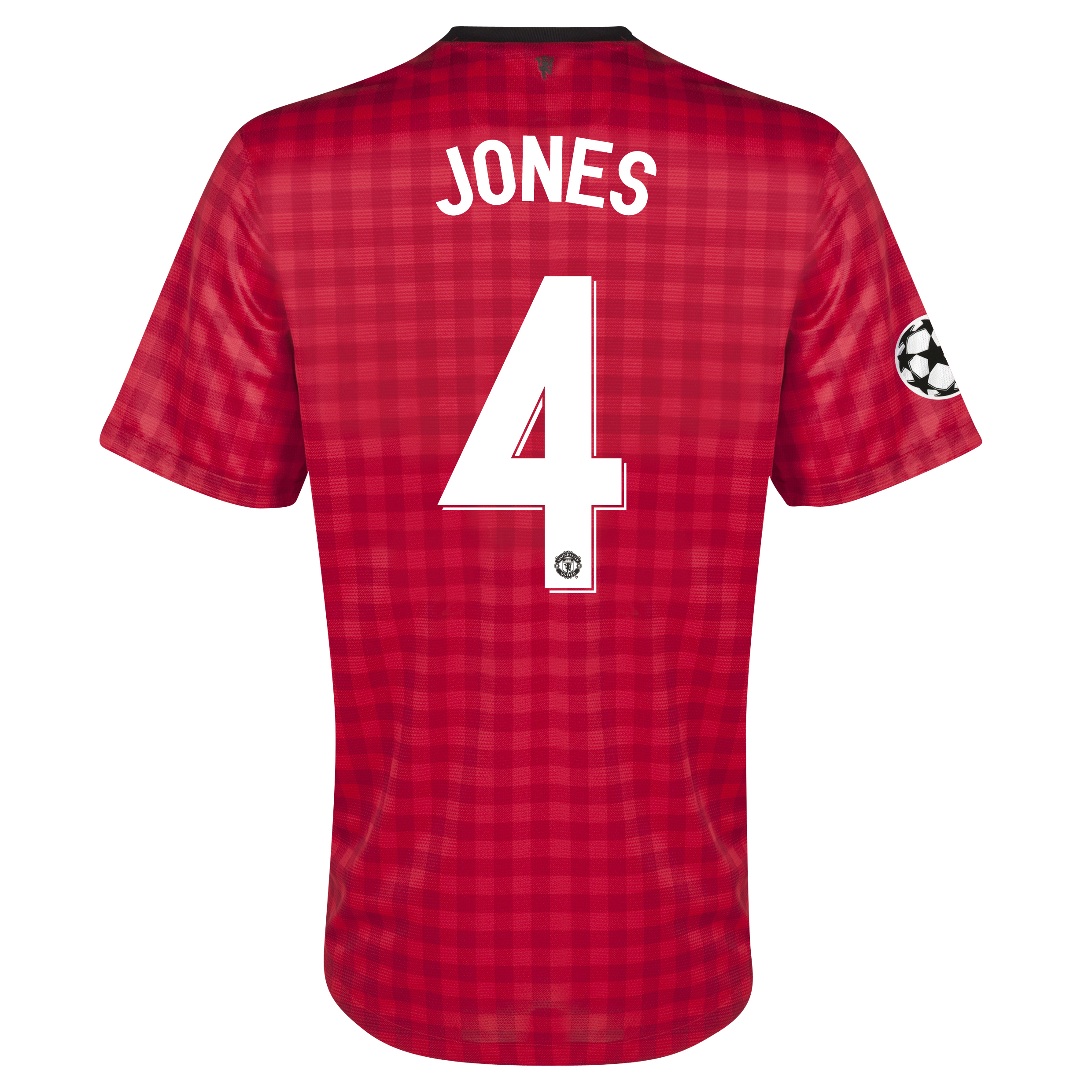 Manchester United UEFA Champions League Home Shirt 2012/13 with Jones 4 printing