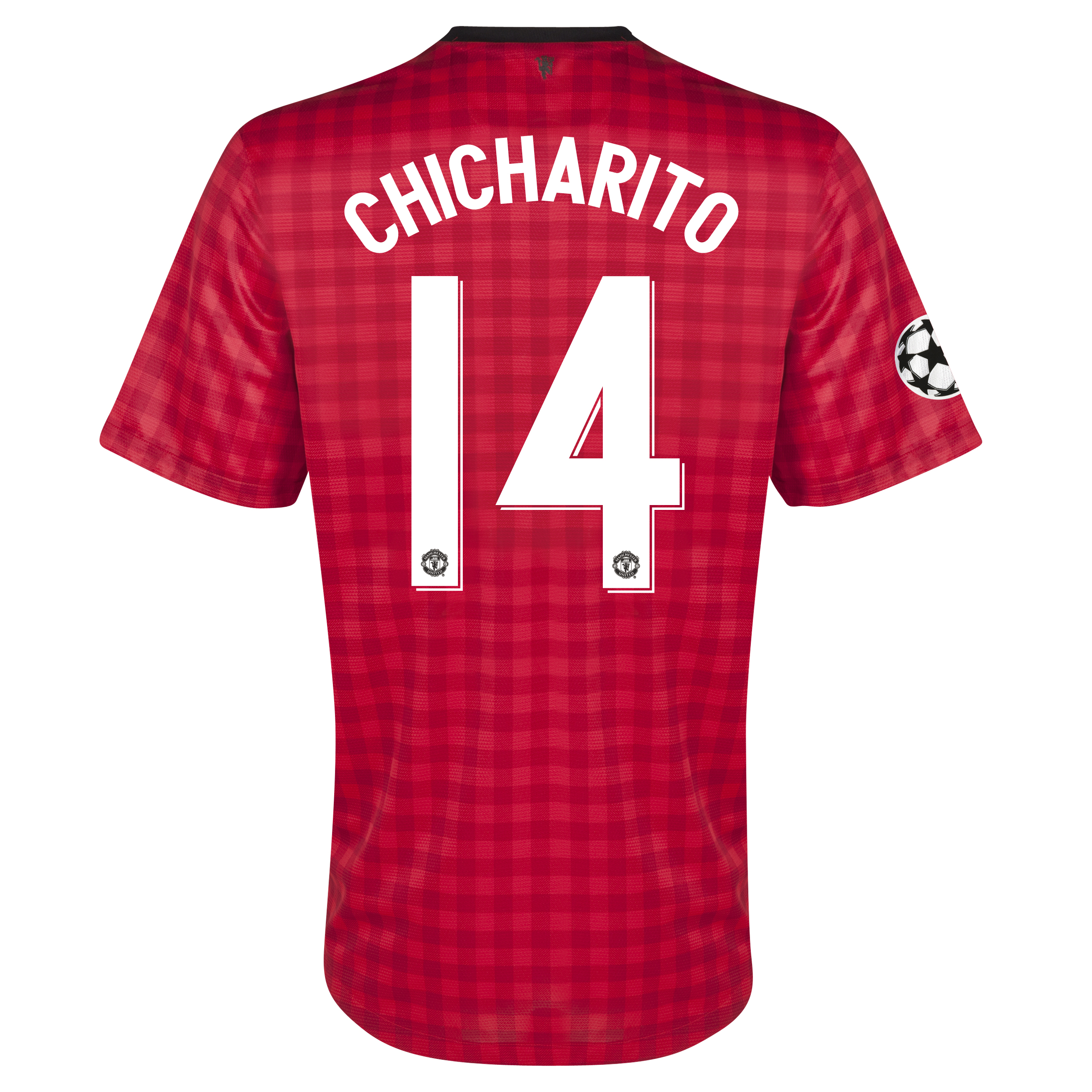 Manchester United UEFA Champions League Home Shirt 2012/13 with Chicharito 14 printing