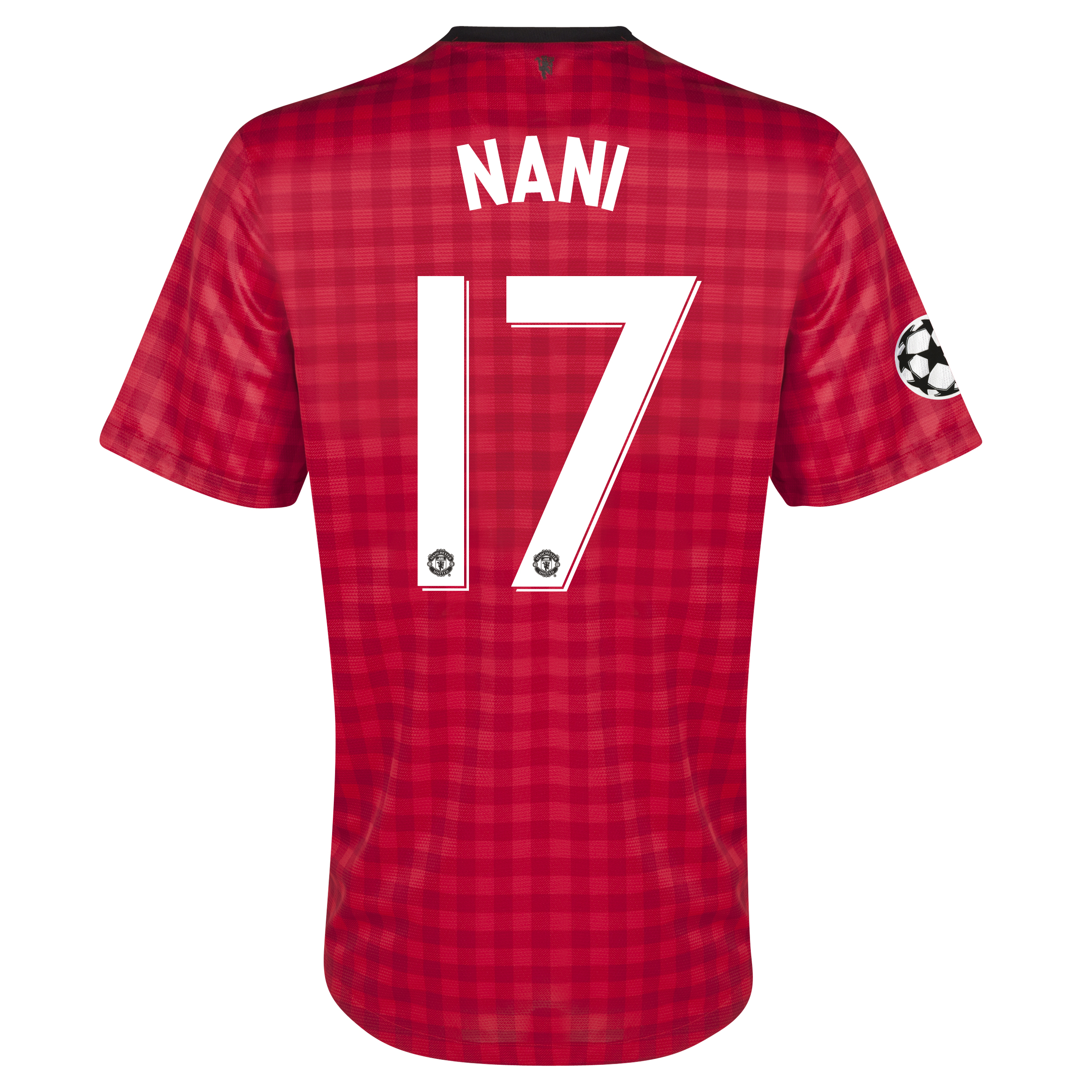 Manchester United UEFA Champions League Home Shirt 2012/13 with Nani 17 printing