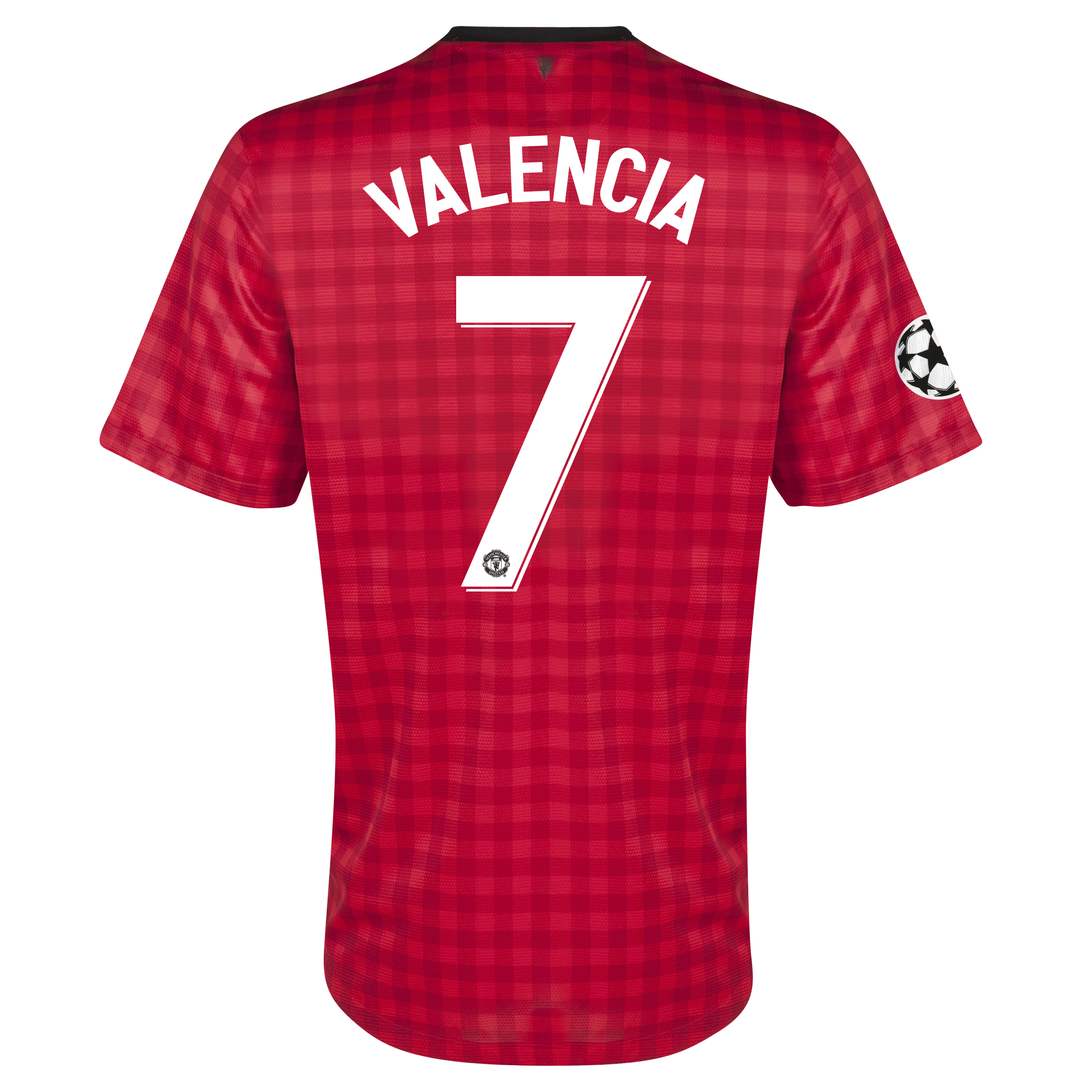 Manchester United UEFA Champions League Home Shirt 2012/13 - Kids with Valencia 7 printing