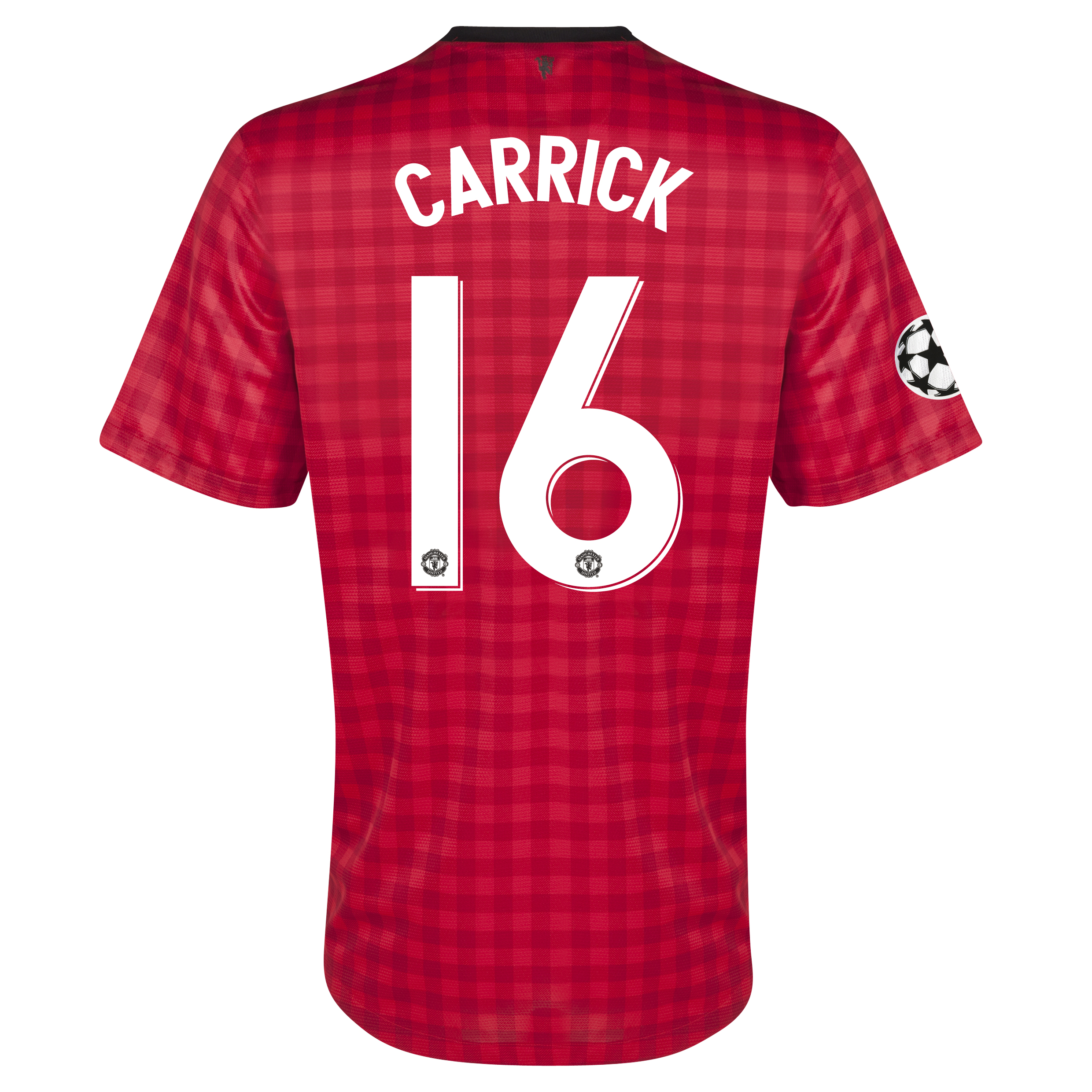 Man United UEFA Champions League Home Shirt 2012/13  - Youths with Carrick 16 printing