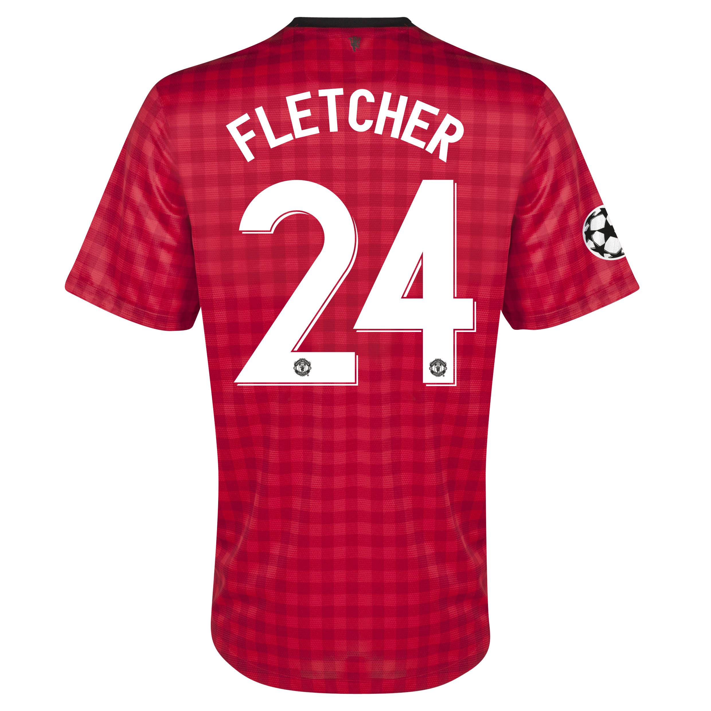 Man United UEFA Champions League Home Shirt 2012/13  - Youths with Fletcher 24 printing