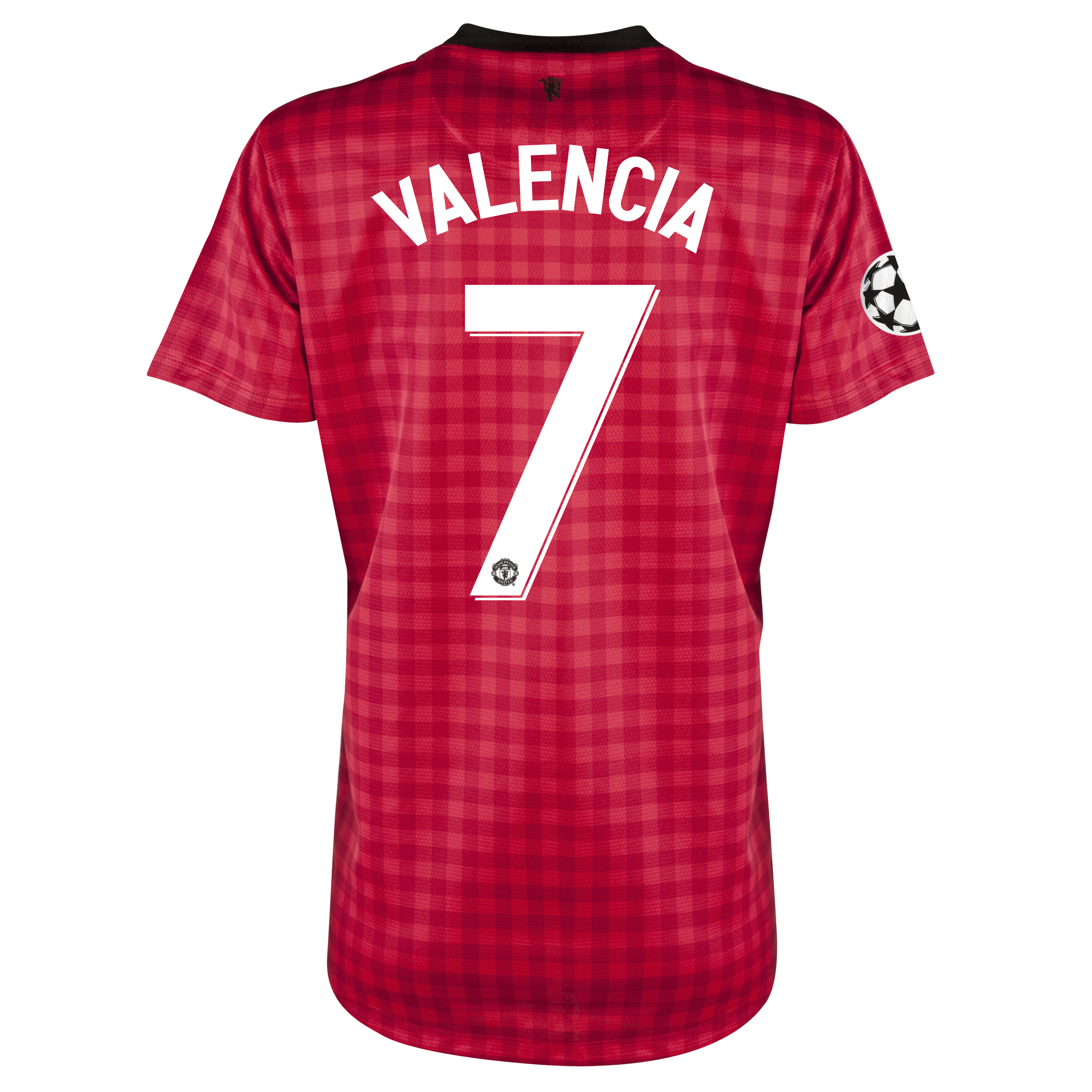 Man United UEFA Champions League Home Shirt 2012/13 - Womens with Valencia 7 printing