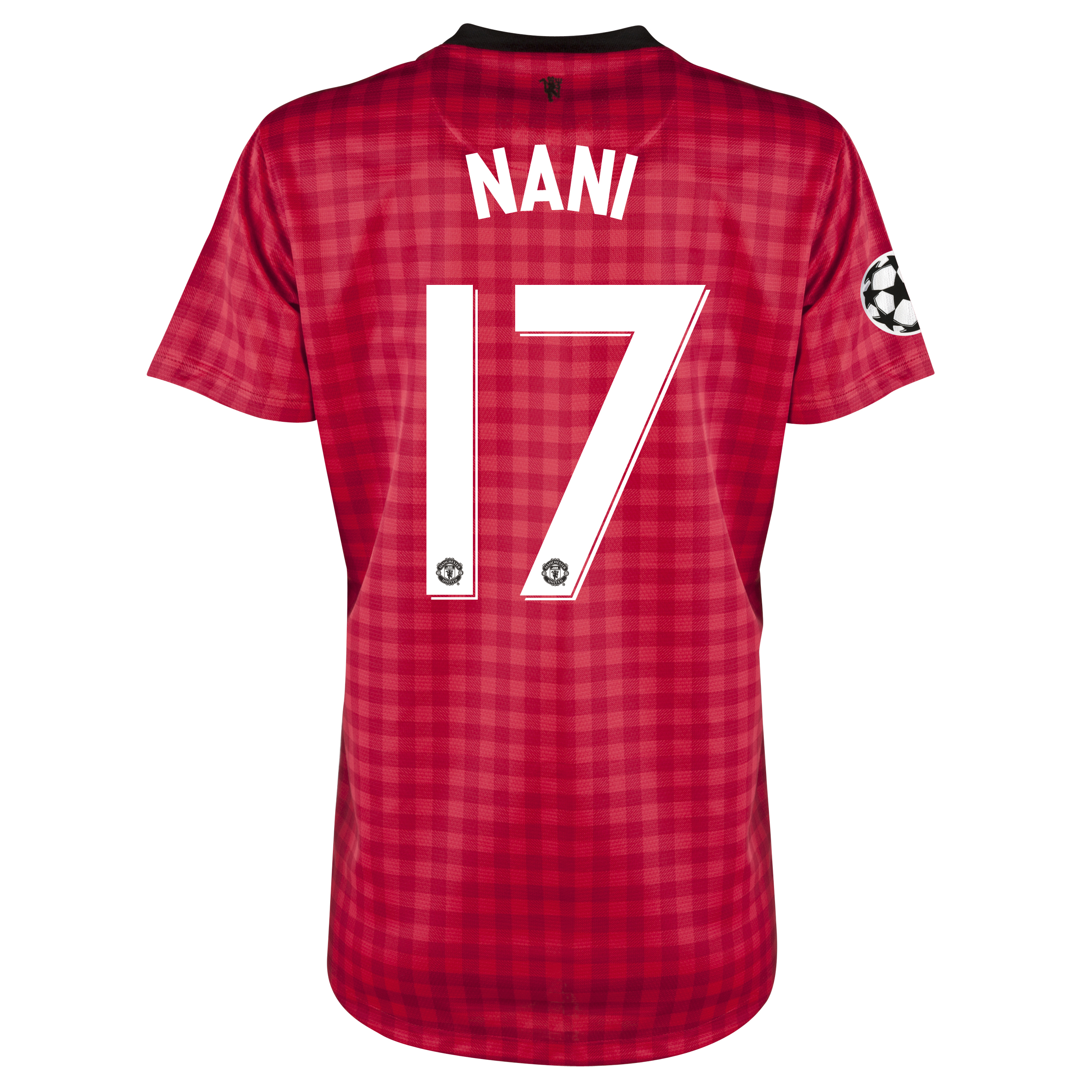 Man United UEFA Champions League Home Shirt 2012/13 - Womens with Nani 17 printing