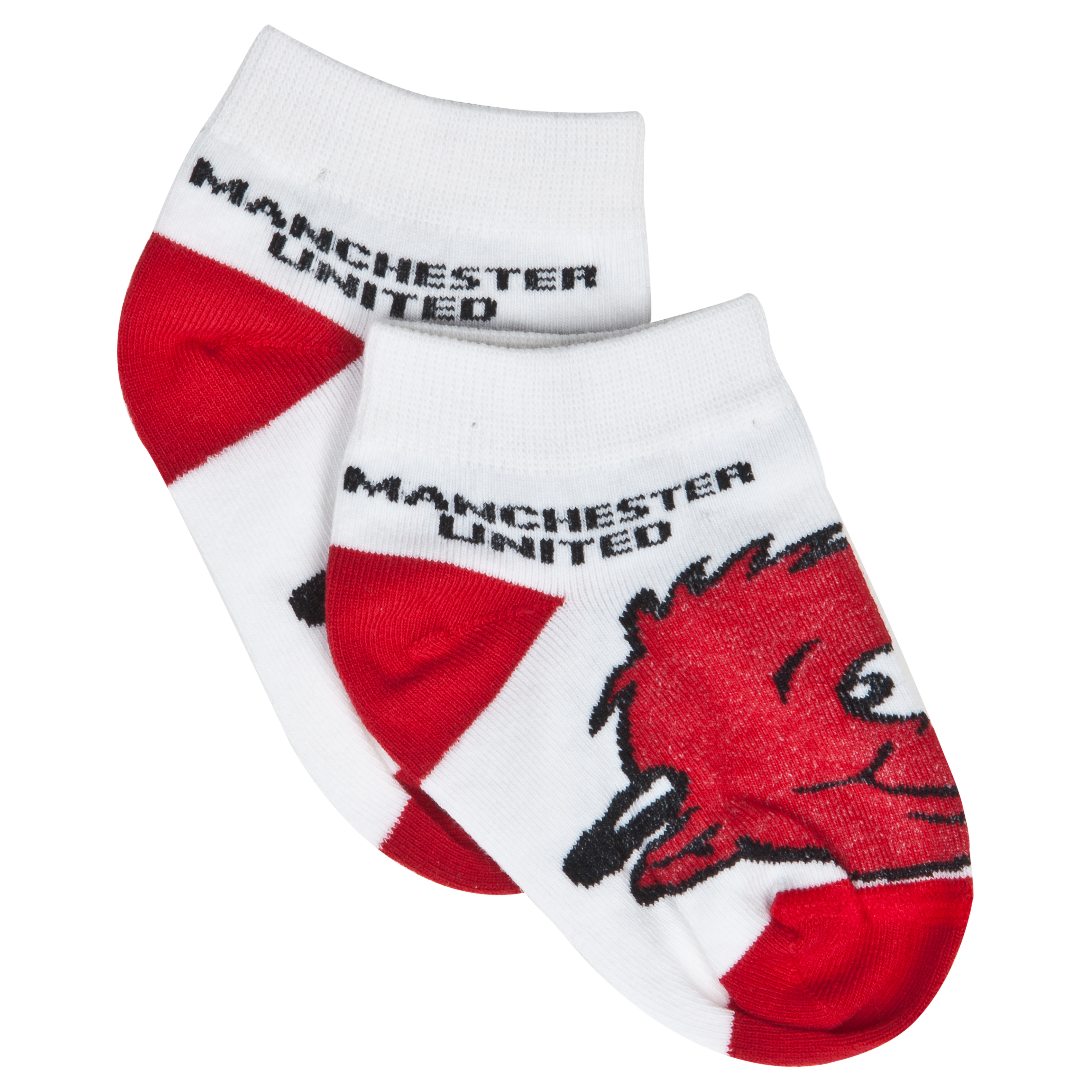 Manchester United Fred The Red Trainer Socks White - Kids