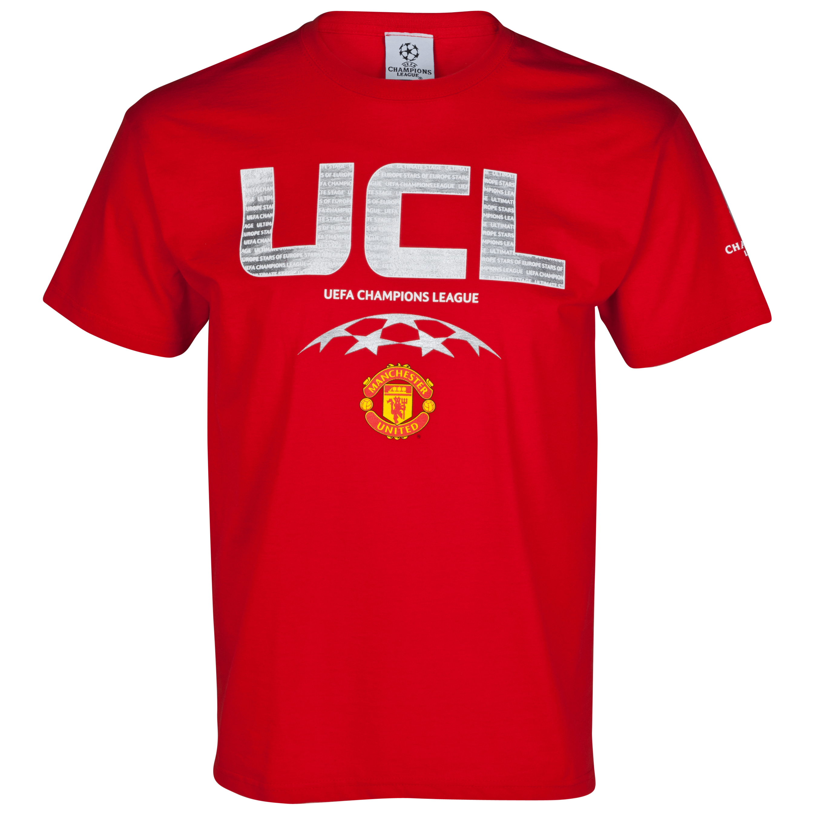 Manchester United UEFA Champions League High Build T-Shirt - Red