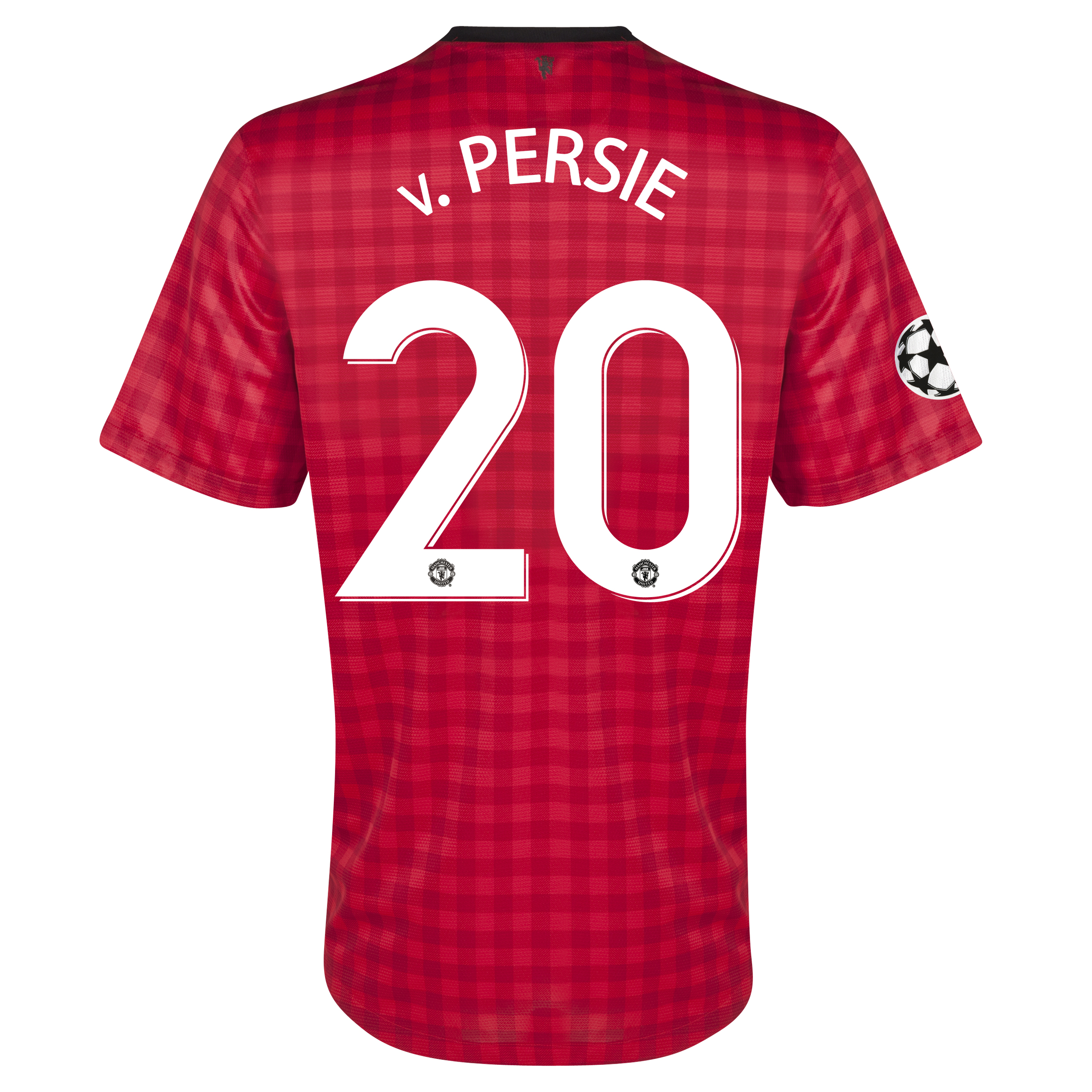 Manchester United UEFA Champions League Home Shirt 2012/13 - Kids with v.Persie 20 printing