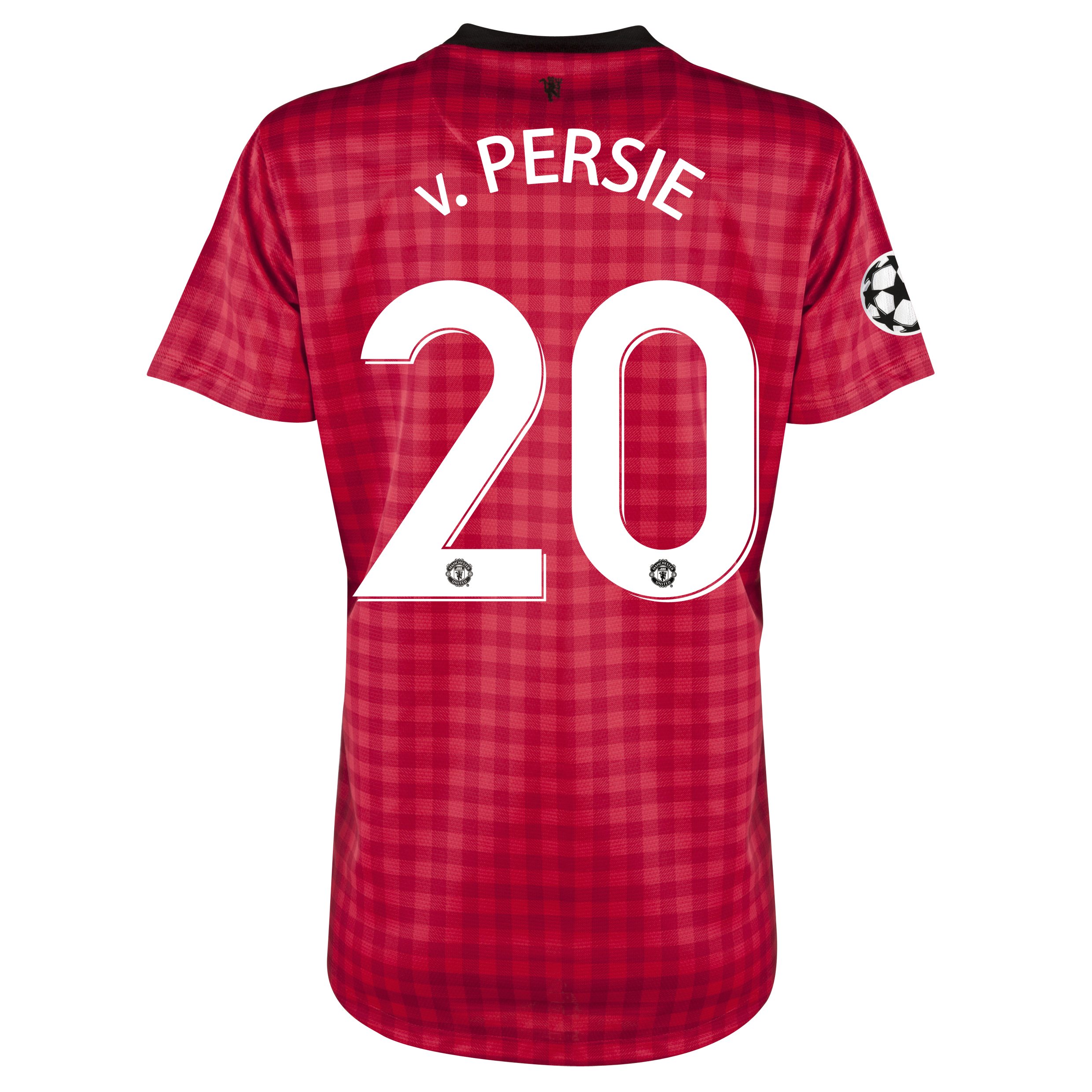 Manchester United UEFA Champions League Home Shirt 2012/13 - Womens with v.Persie 20 printing