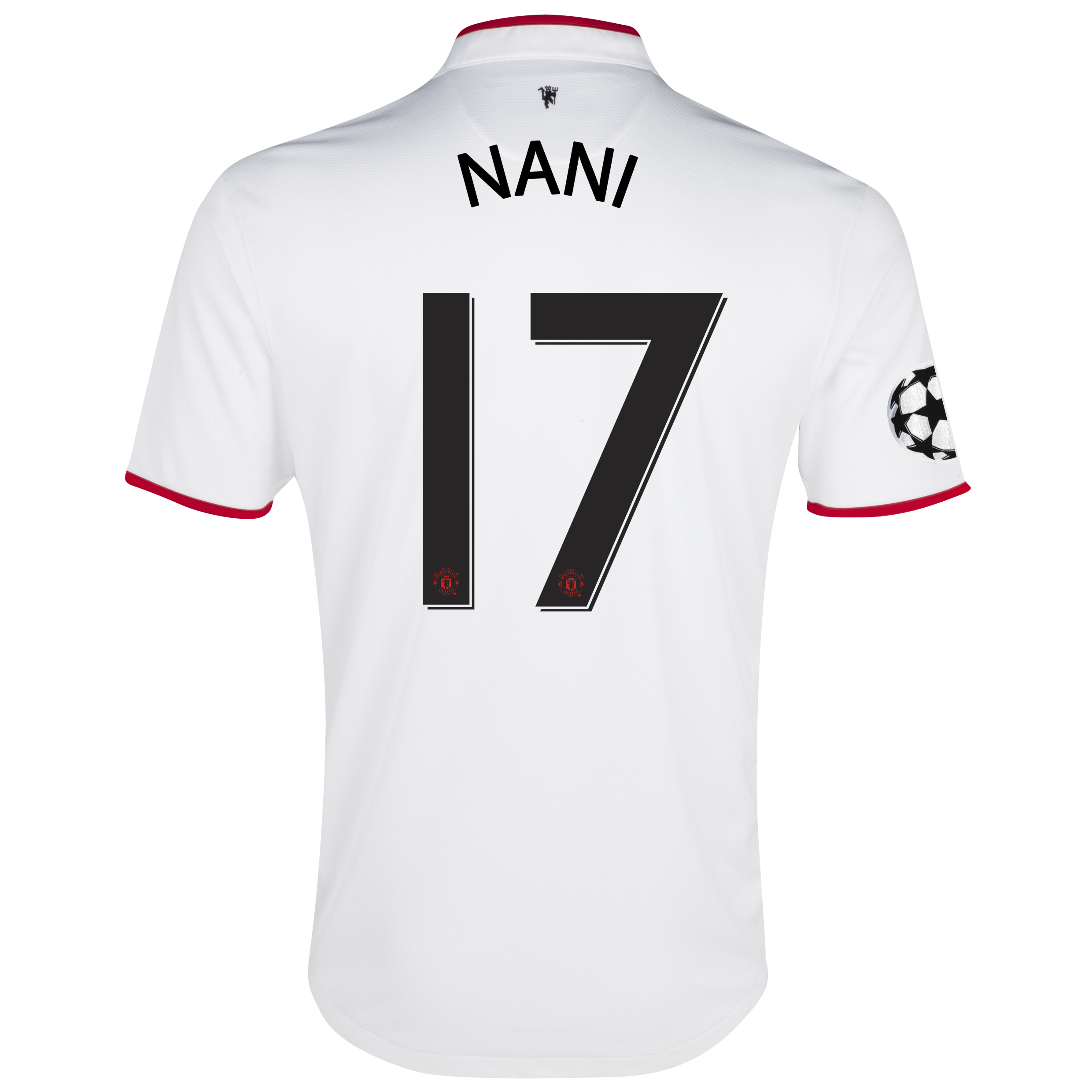 Manchester United UEFA Champions League Away Shirt 2012/13 with Nani 17 printing