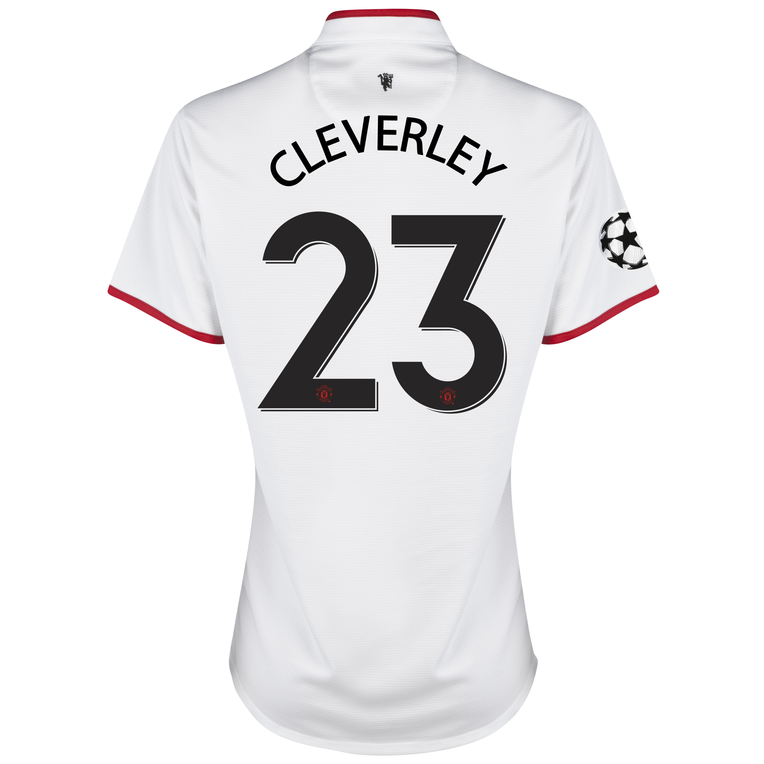 Manchester United UEFA Champions League Away Shirt 2012/13 - Womens with Cleverley 23 printing