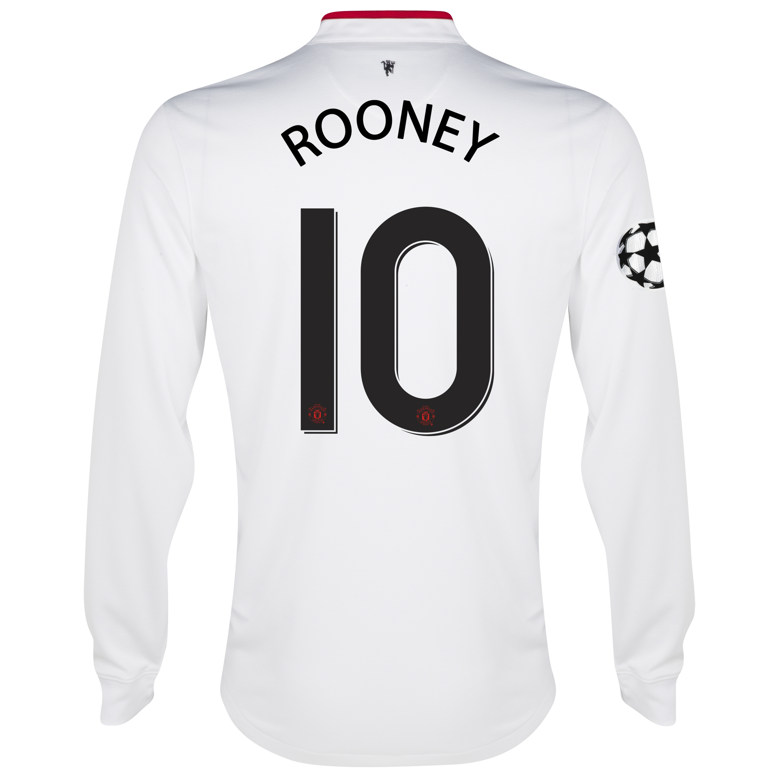 Manchester United UEFA Champions League Away Shirt 2012/13 - Long Sleeved - Kids with Rooney 10 printing