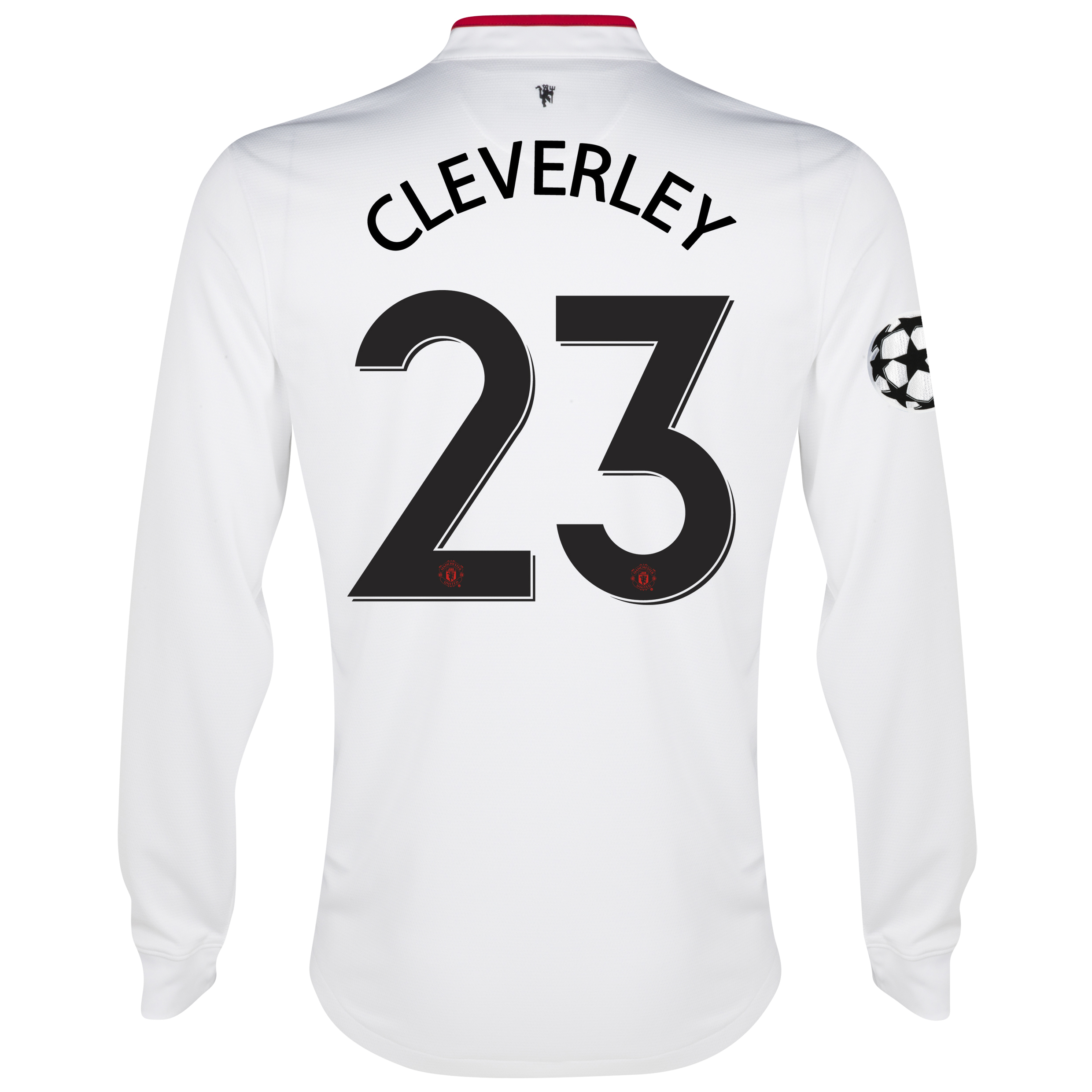 Manchester United UEFA Champions League Away Shirt 2012/13 - Long Sleeved - Kids with Cleverley 23 printing