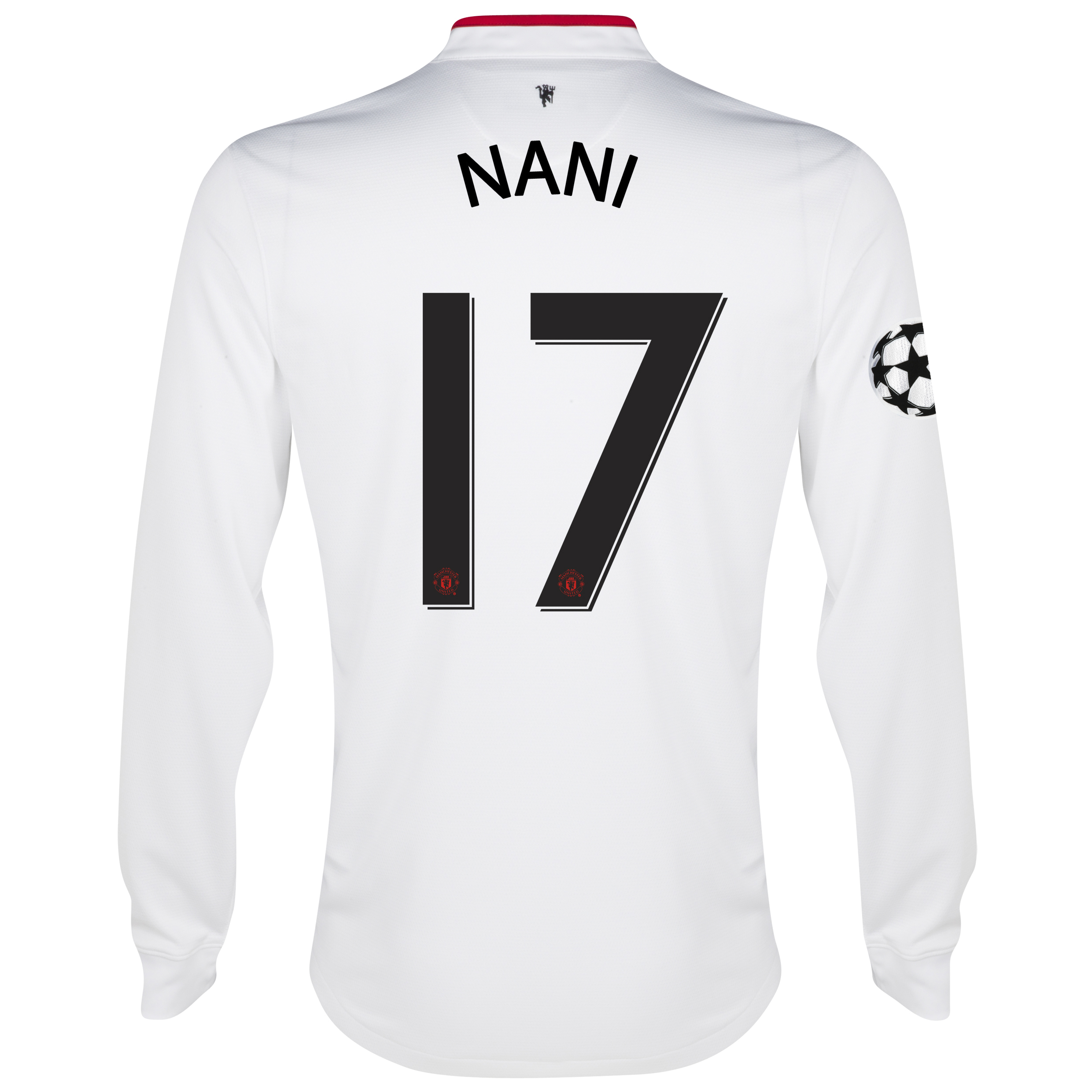 Manchester United UEFA Champions League Away Shirt 2012/13 - Long Sleeved - Youths with Nani 17 printing