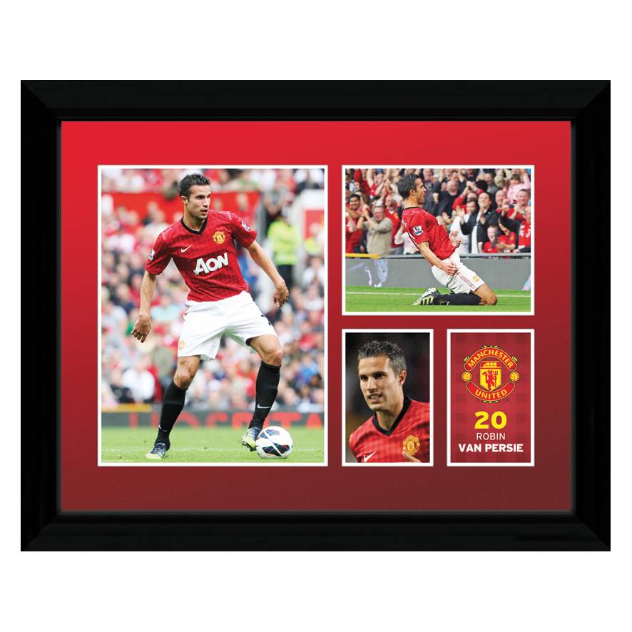 Manchester United 2012/13 Van Persie Framed Print - 12 x 16 Inch