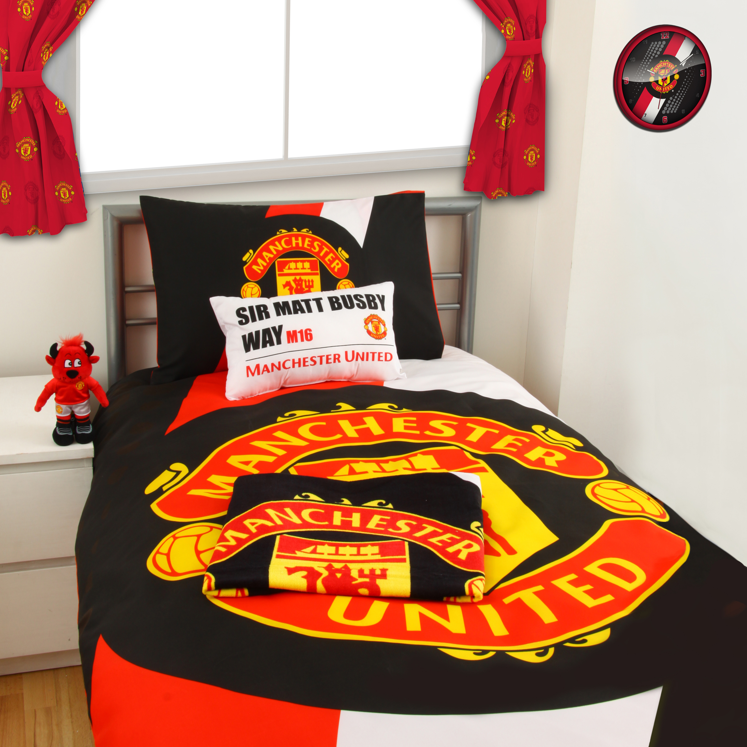 Manchester United Stripe Duvet - Single