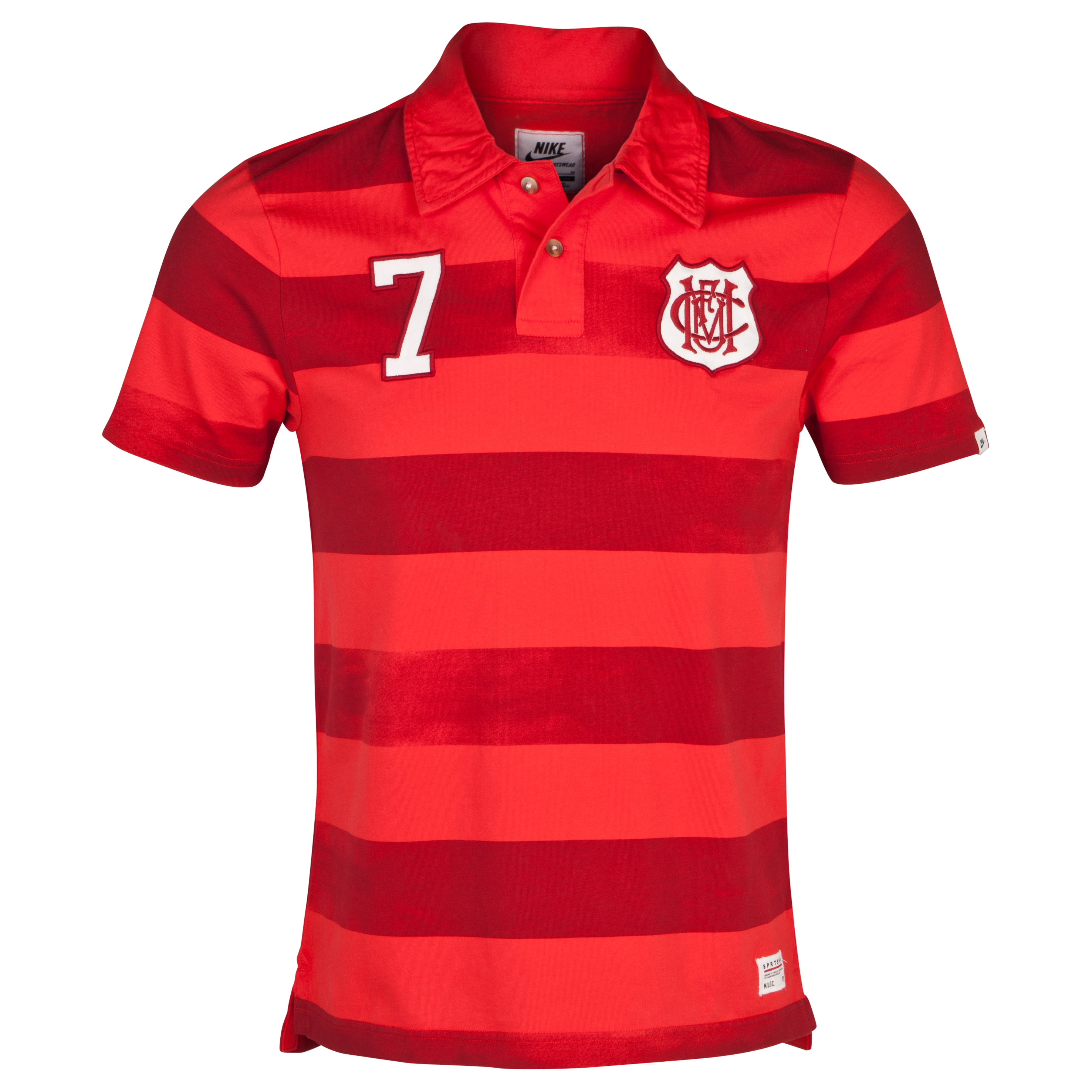 Manchester United Covert Vintage Polo - Pimento/Gym Red