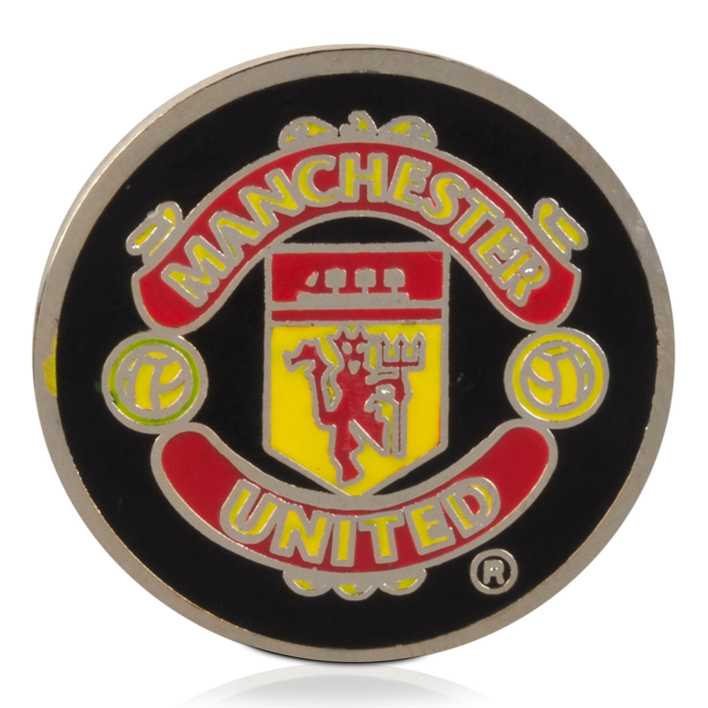 Manchester United Golf Ball Marker - Black/Silver