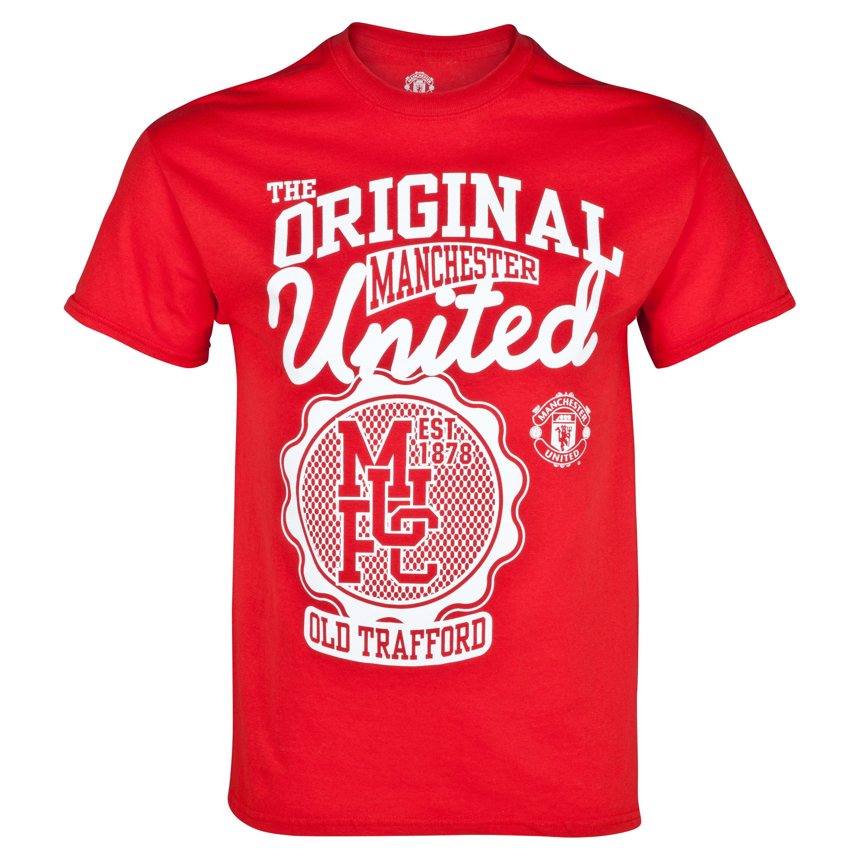 Manchester United The Original Graphic T-Shirt - Red - Older Boys