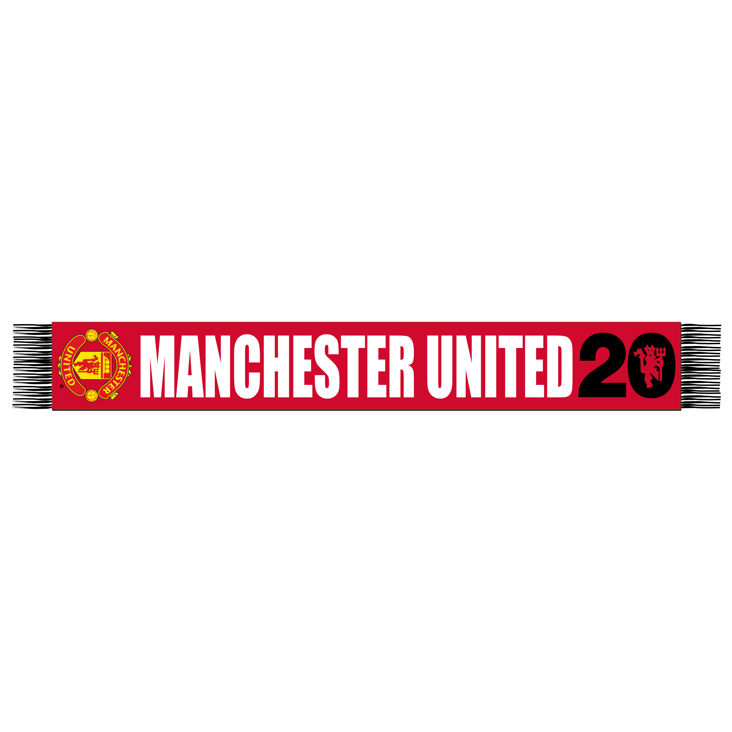 Manchester United 20 League Titles Scarf - Red/Black - Adult