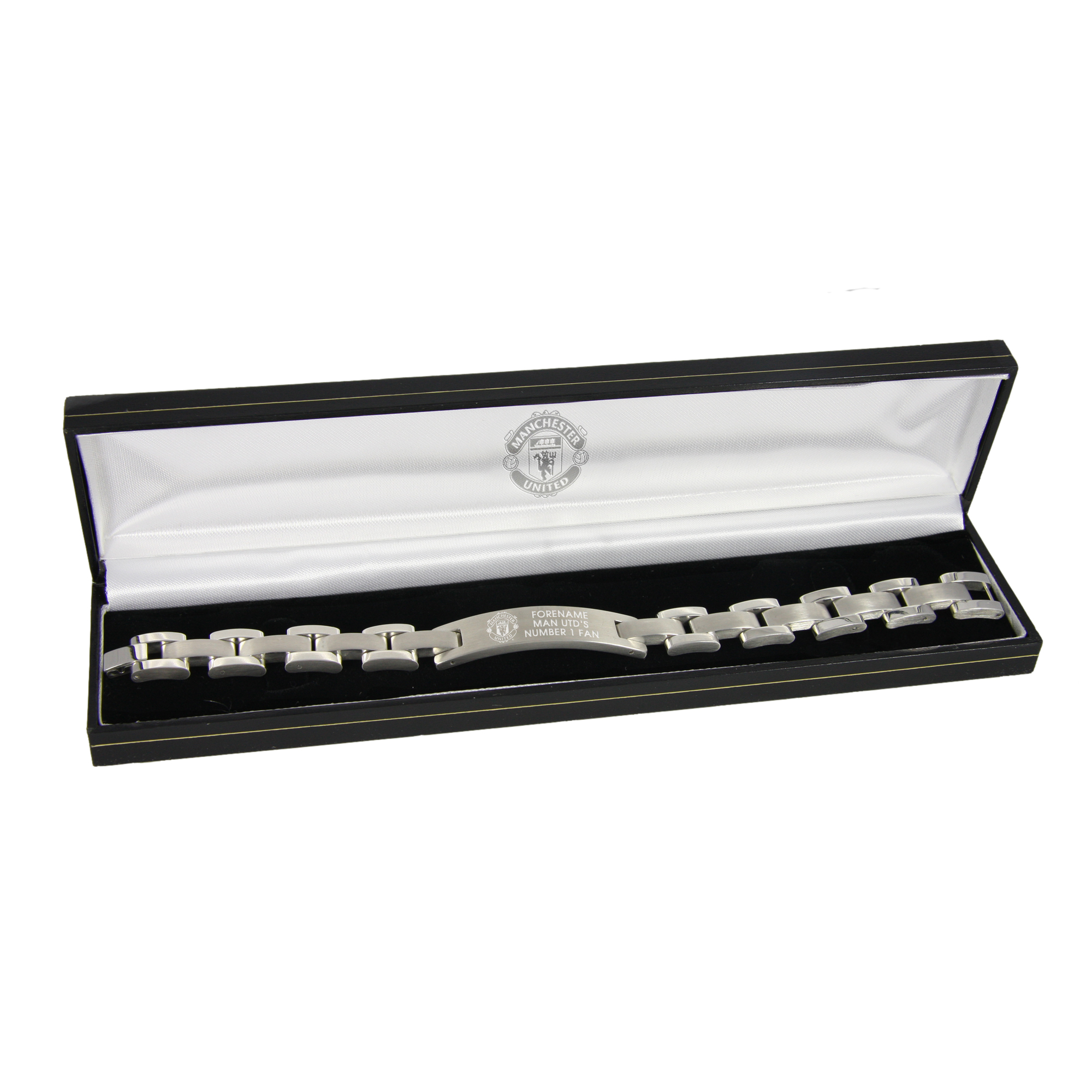 Manchester United Personalised Solid Steel Bracelet