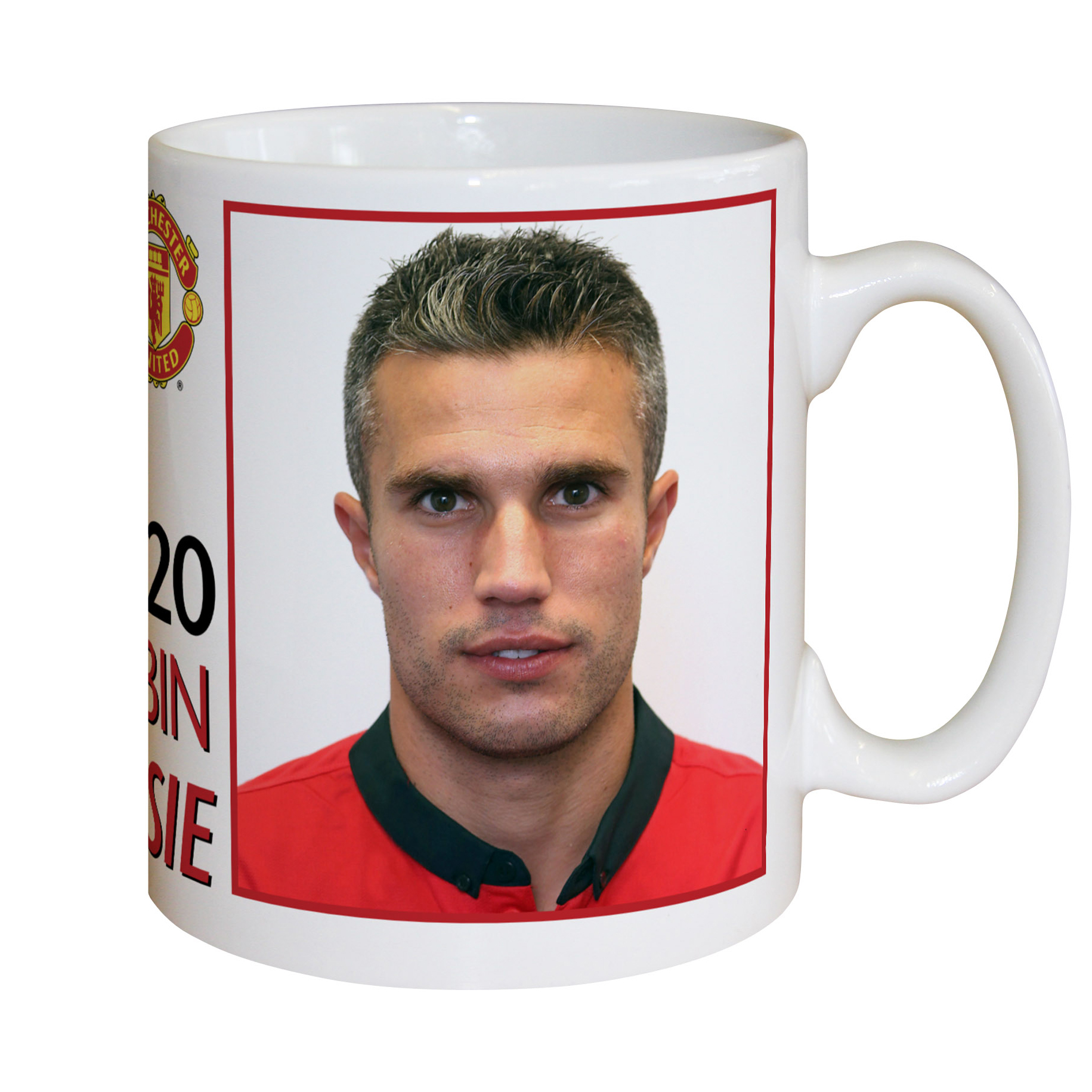 Manchester United Personalised Player Signature Mug -Van Persie