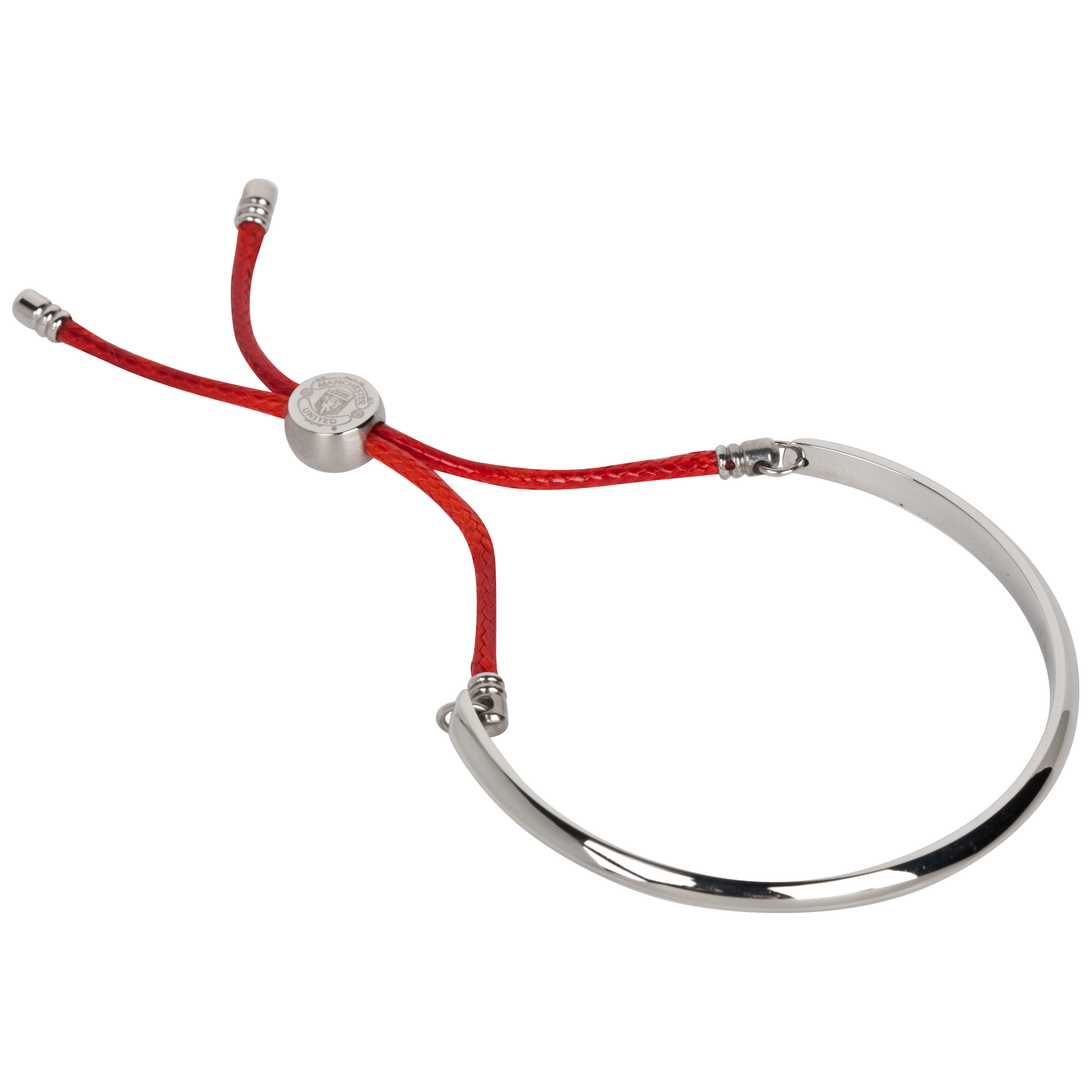 Manchester United Ladies Red Cord Bracelet - Stainless Steel