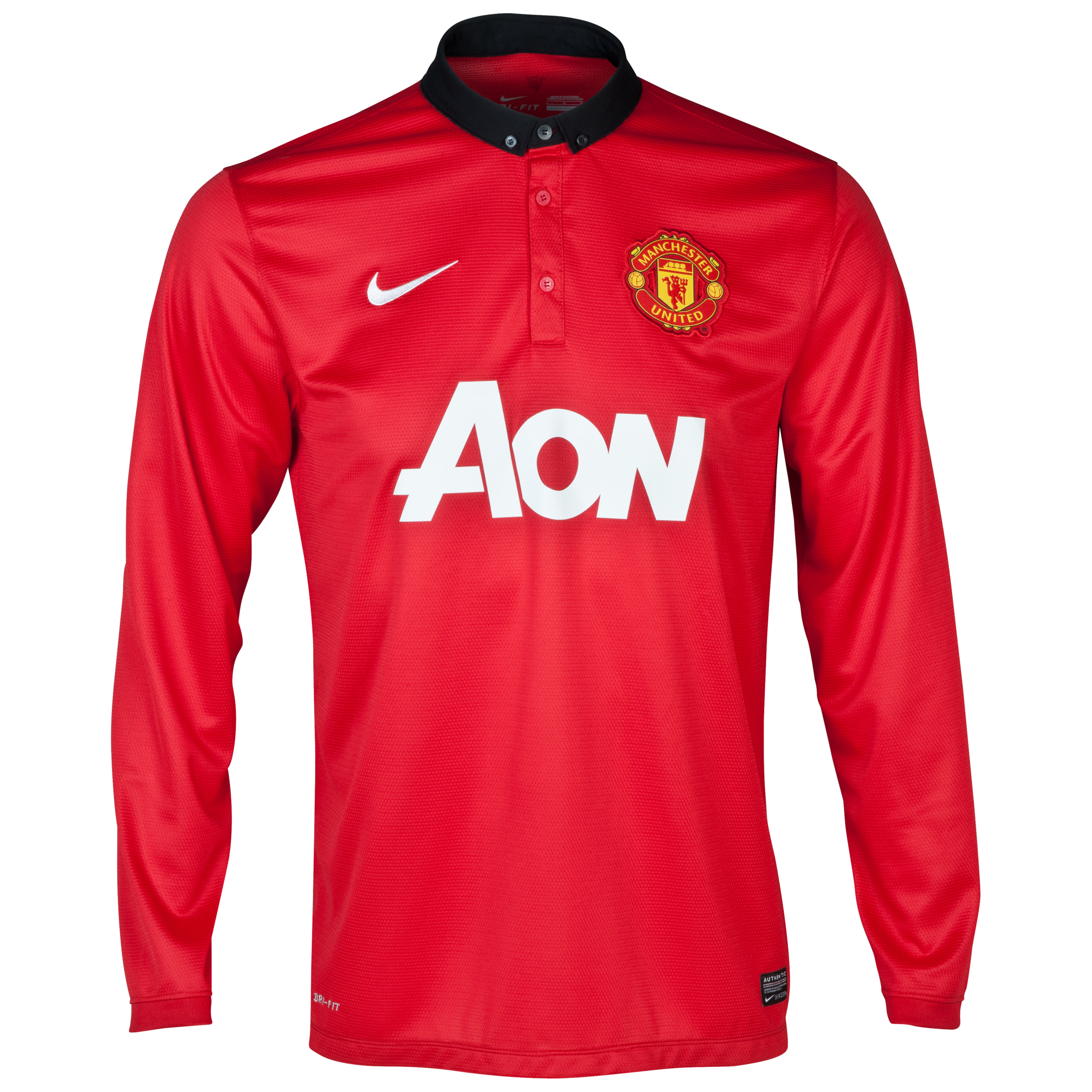 Manchester United Home Shirt 2013/14 - Long Sleeved - Kids