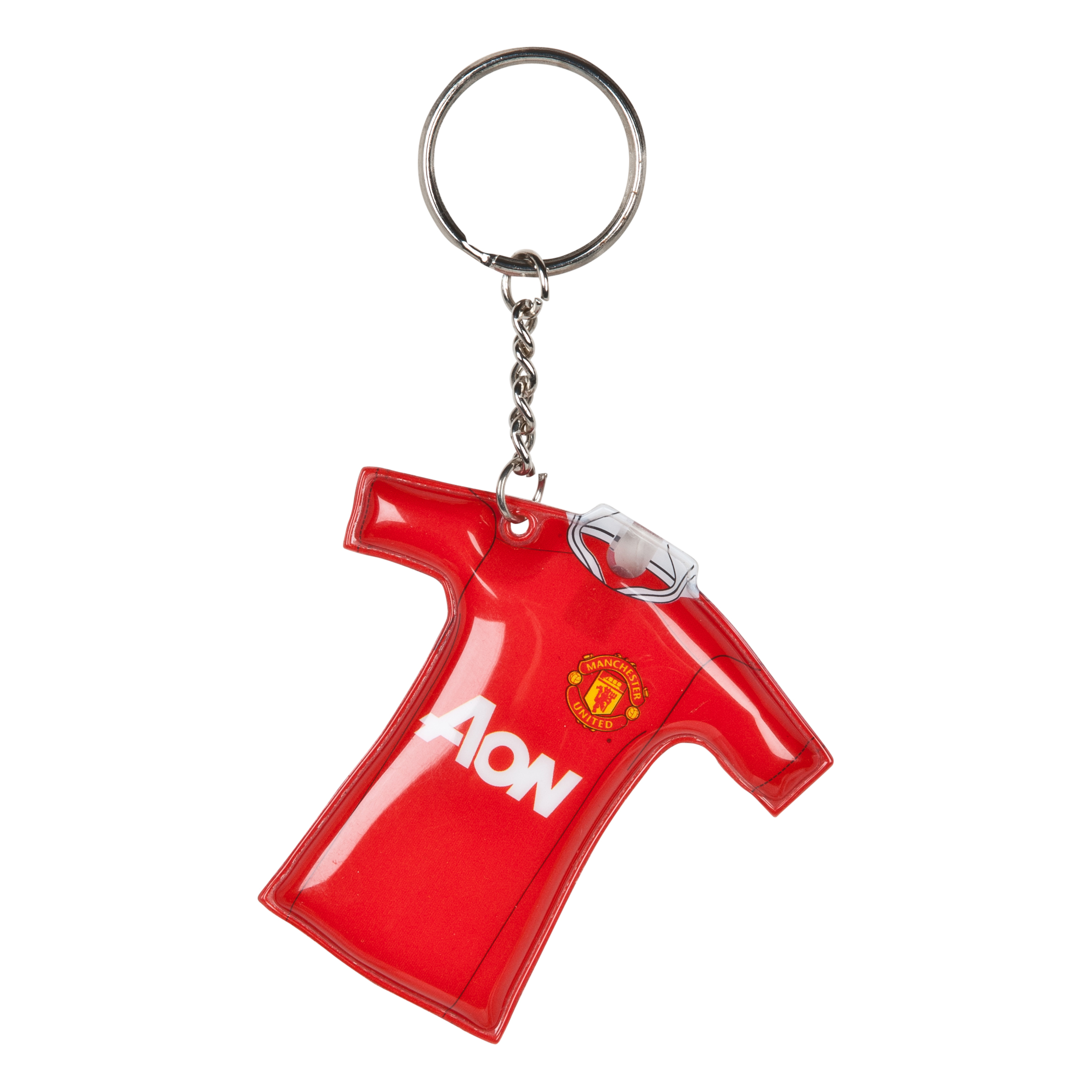 Manchester United Shirt Shaped Light Up Keyring